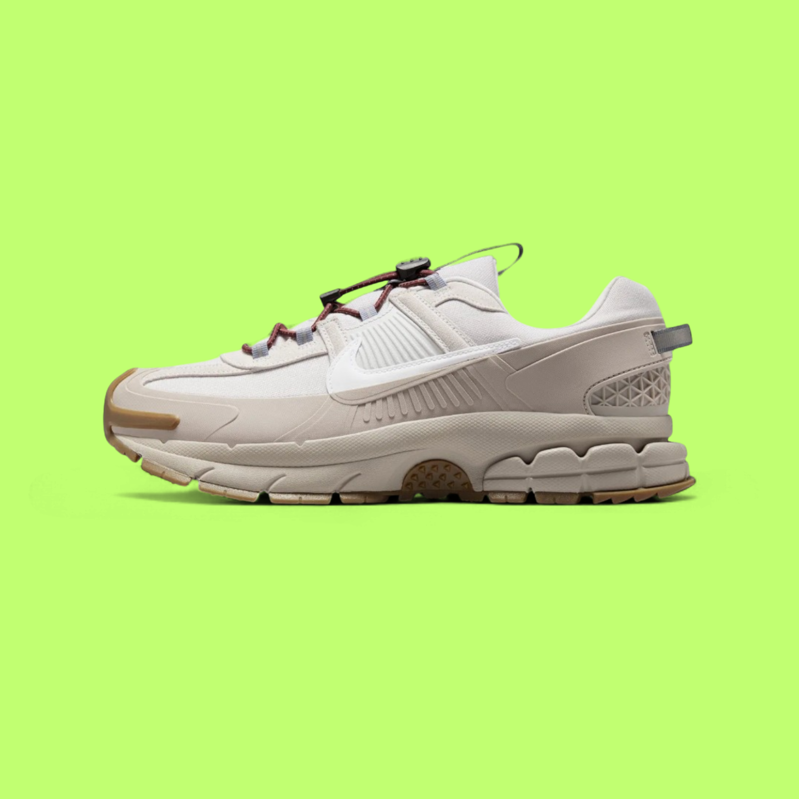 NIKE ZOOM VOMERO ROAM MEN'S GREY MESH AND LEATHER RUNNING SHOES