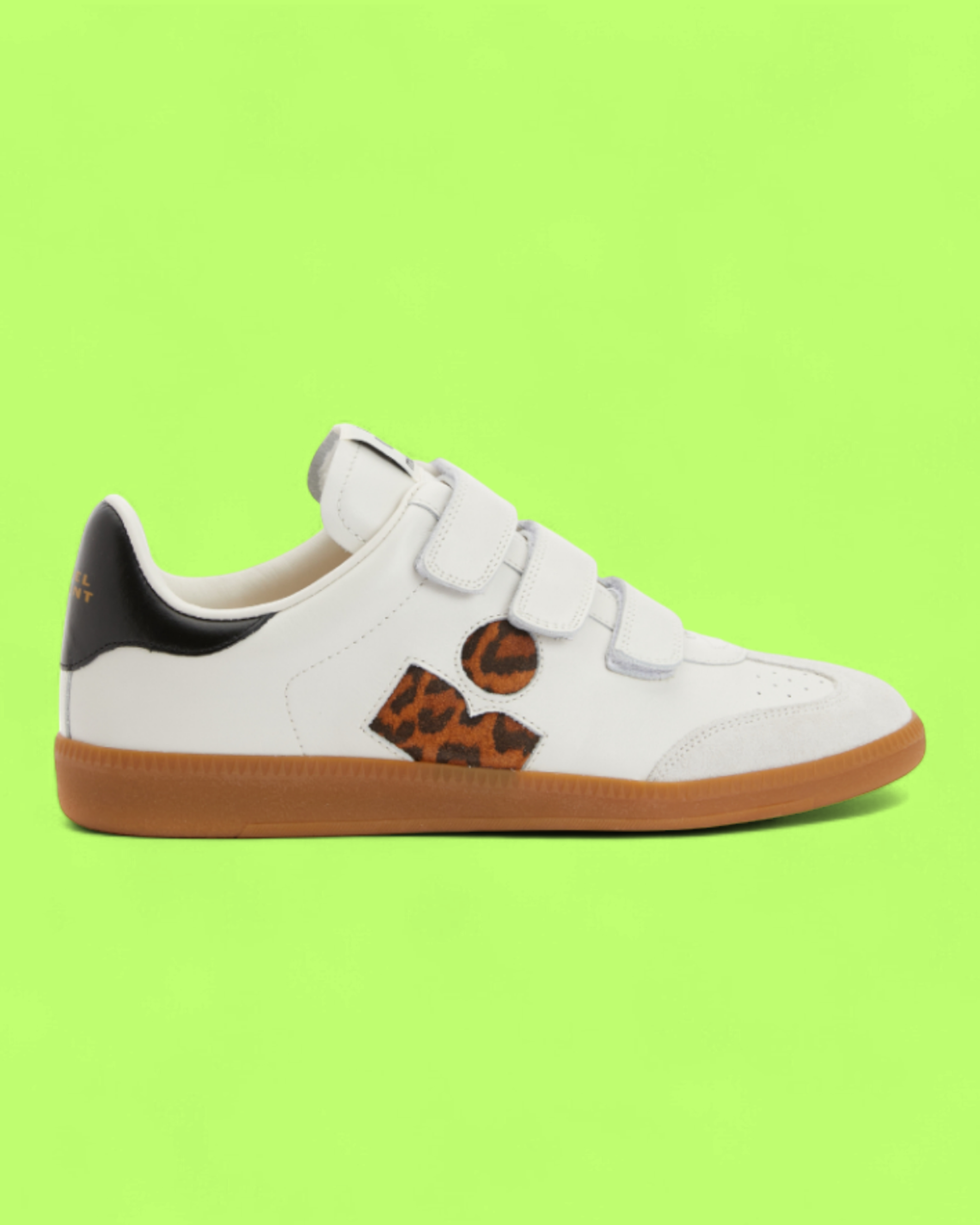 ISABEL MARANT WHITE LEOPARD VELCRO CASUAL STREET STYLE CWCD