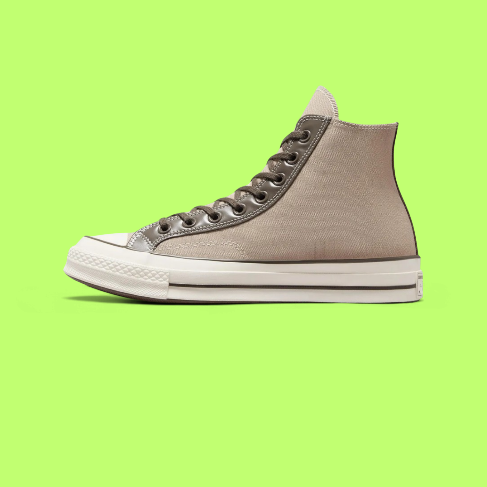 CONVERSE CHUCK 70 UNISEX BROWN CANVAS RETRO HIGH-TOP SNEAKERS