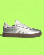 ADIDAS VL COURT 3.0 SILVER METALLIC WHITE CASUAL RETRO SNEAKERS