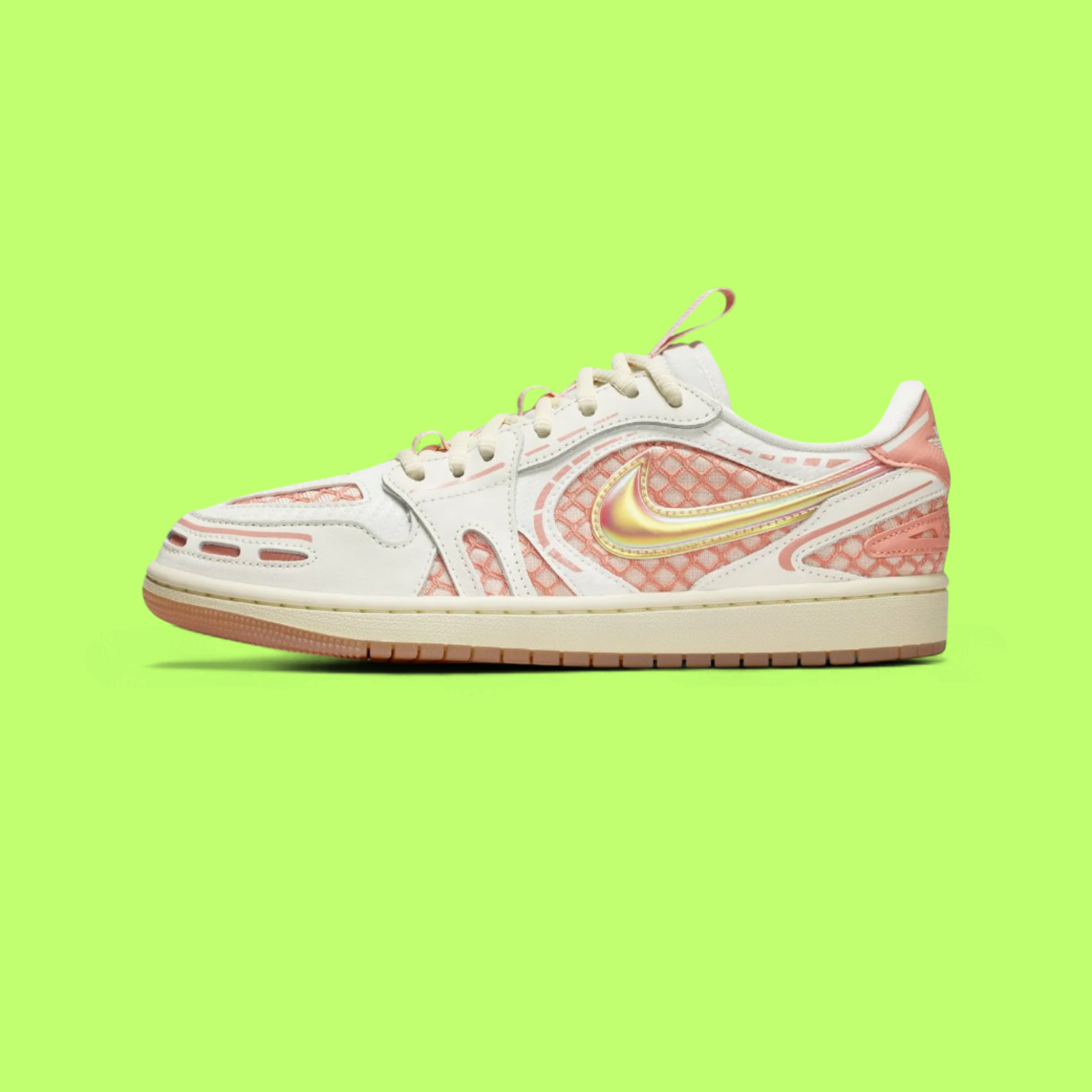 NIKE AIR JORDAN 1 LOW SE PINK ORANGE IRIDESCENT FUTURISTIC
