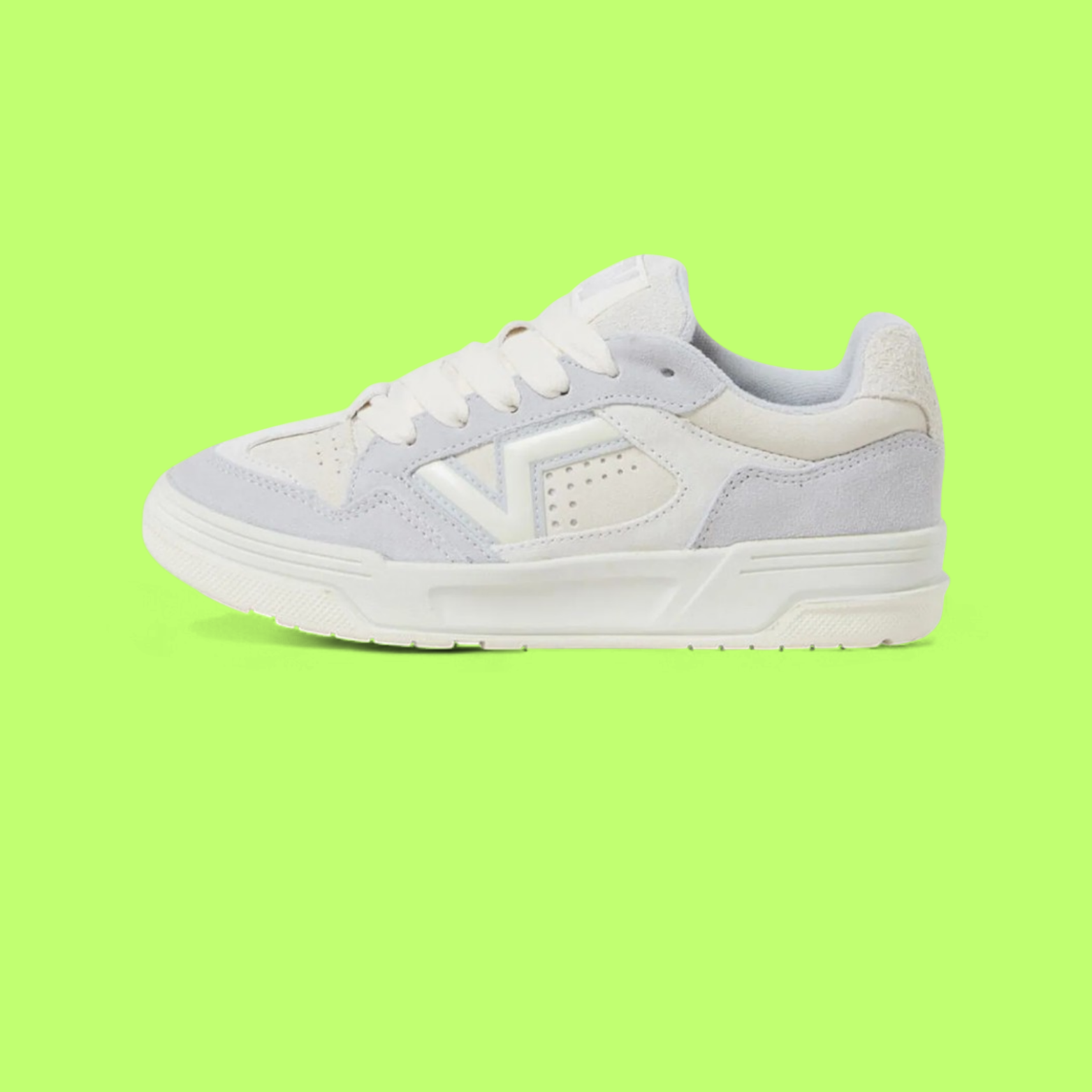 VANS LOWLAND CC SUEDE LIGHT GREY WHITE CASUAL STYLE CWCD