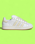 ADIDAS CAMPUS 00S WHITE BEIGE PREMIUM SUEDE LEATHER SNEAKERS