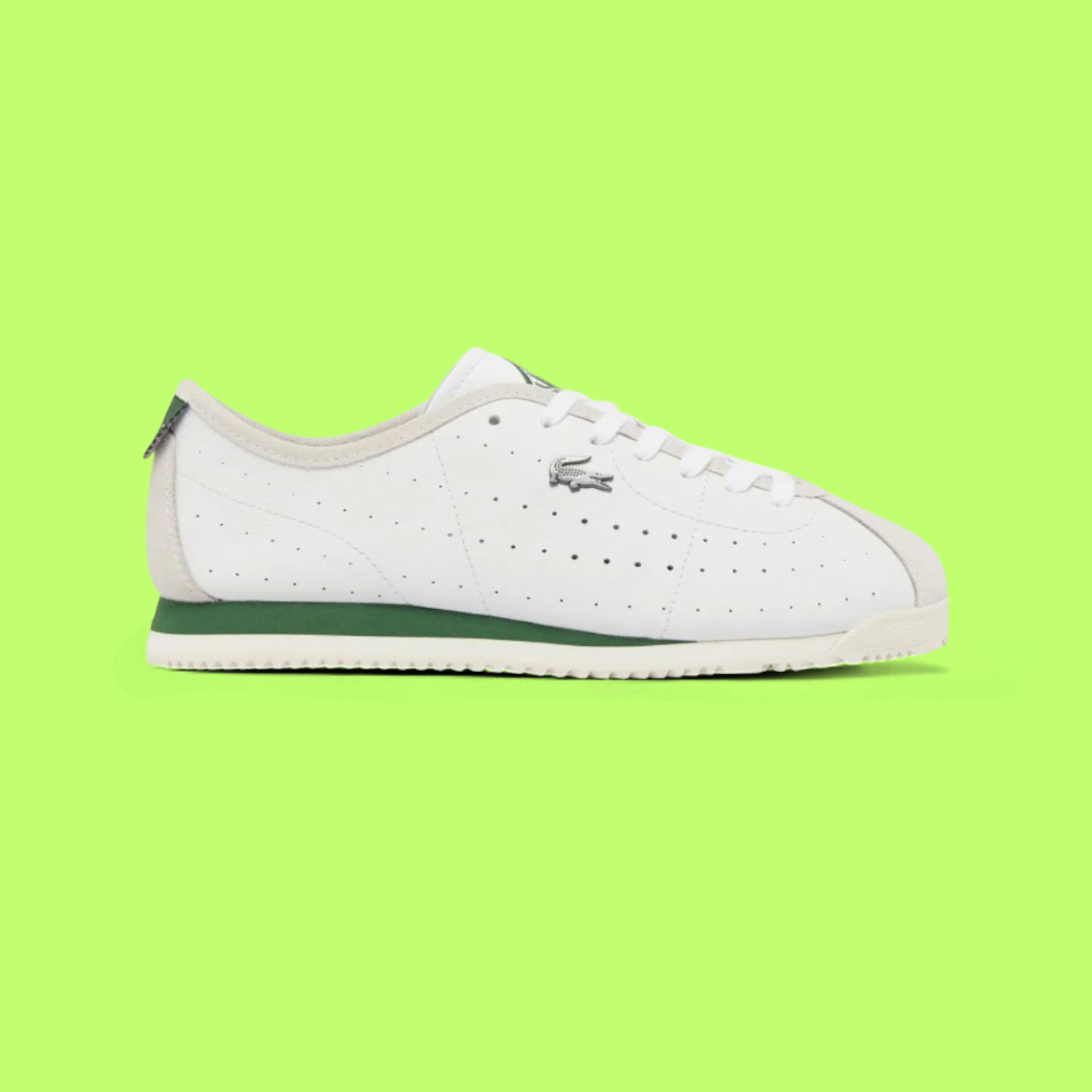 LACOSTE CLUB-LOW MEN'S WHITE LEATHER MINIMAL CASUAL COURT SNEAKERS