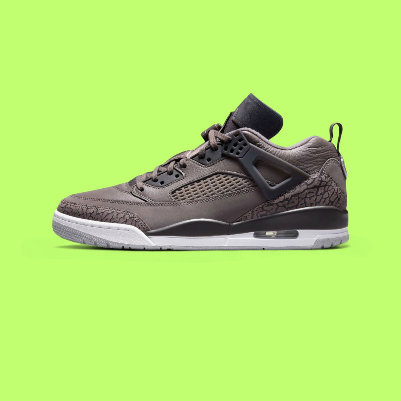 NIKE JORDAN SPIZIKE LOW MEN'S BROWN LEATHER RETRO