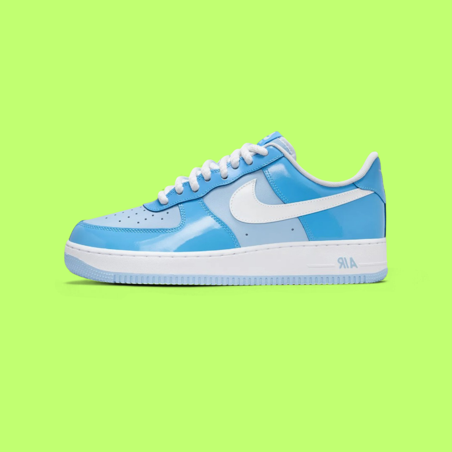 NIKE AIR FORCE 1 '07 LV8 MEN'S BLUE LEATHER PREMIUM SNEAKERS