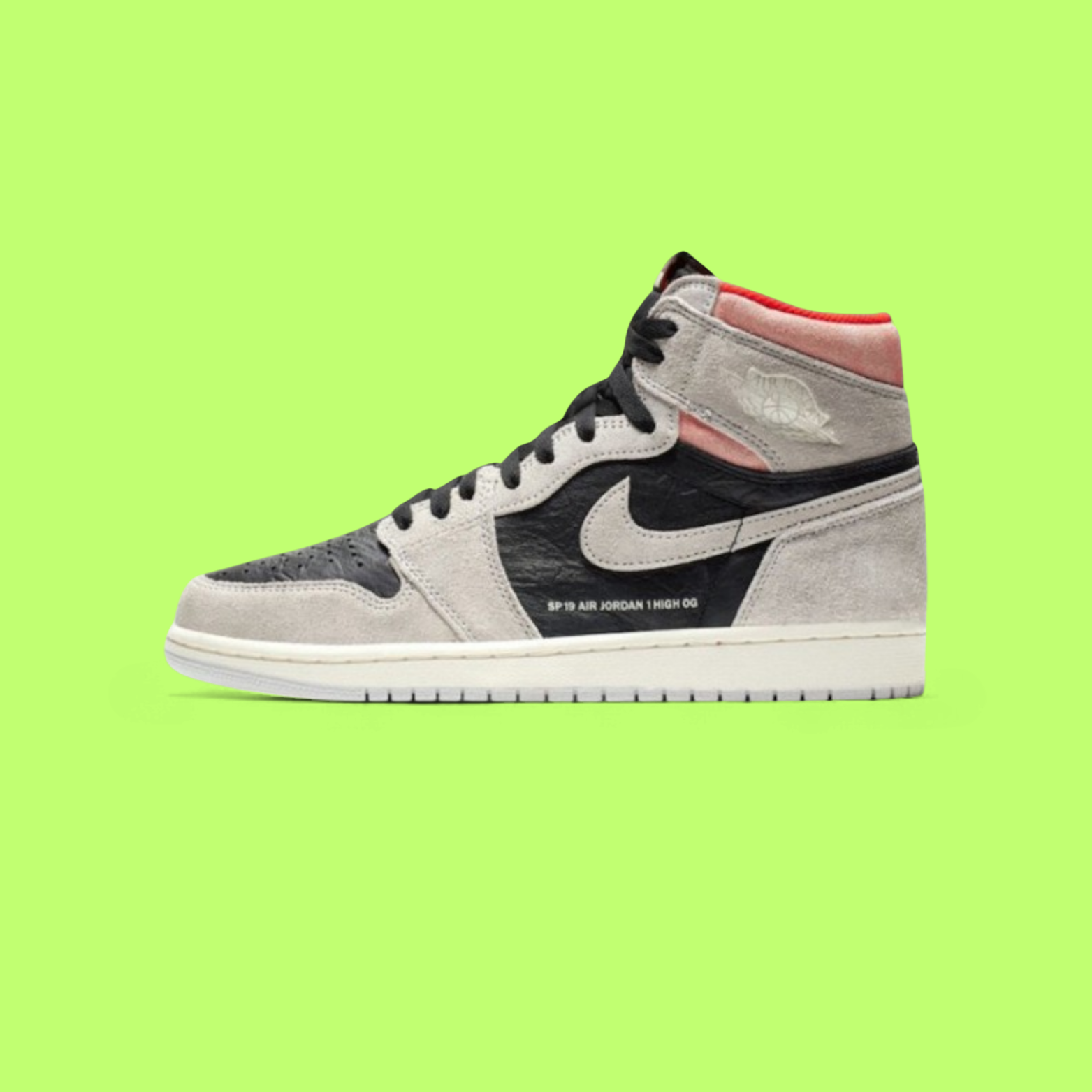 NIKE AIR JORDAN 1 RETRO HIGH OG NEUTRAL GREY HYPER EDITION ICONZ DROP