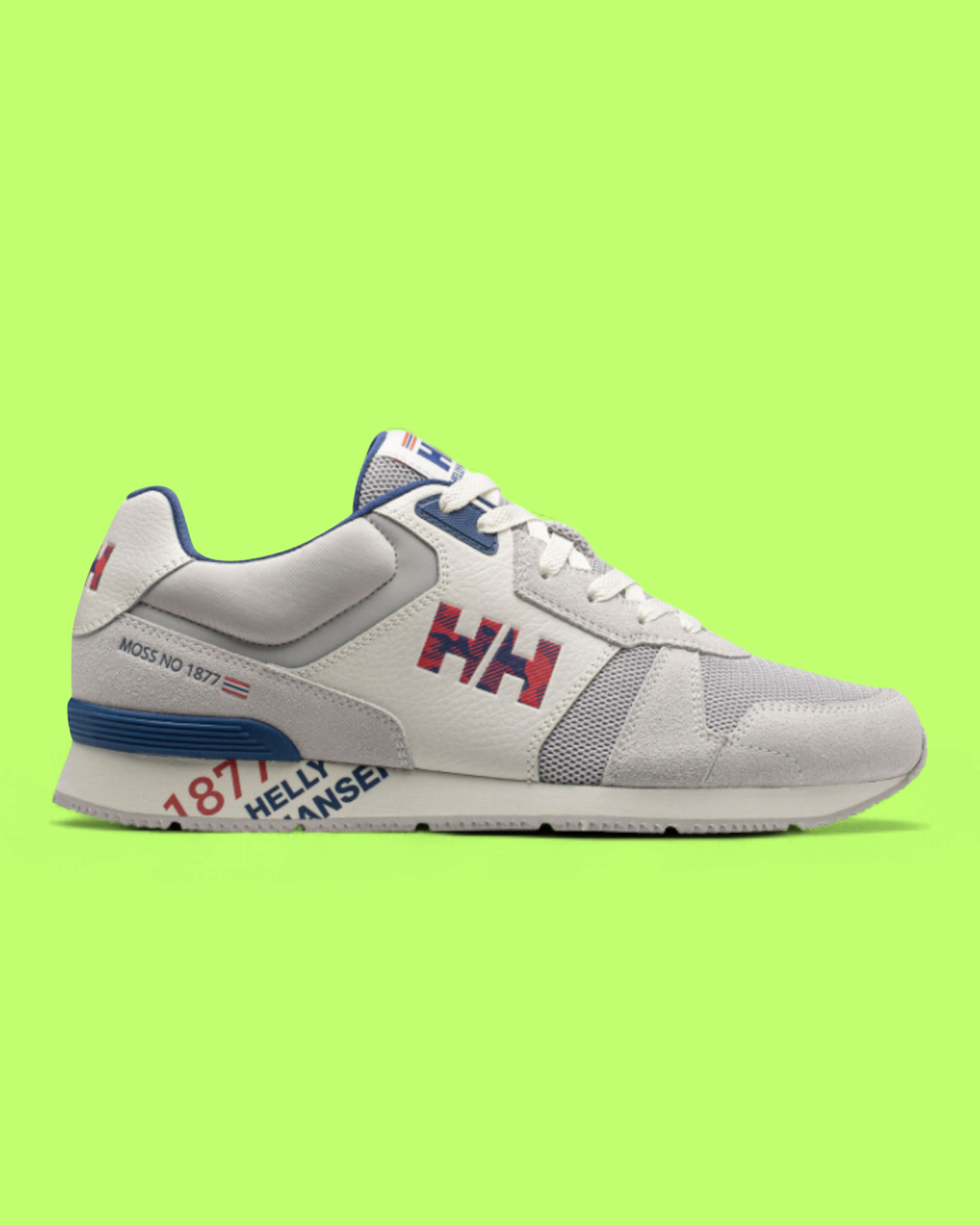 HELLY HANSEN WHITE RED BLUE RETRO STYLE SPORT SNEAKERS CWCD