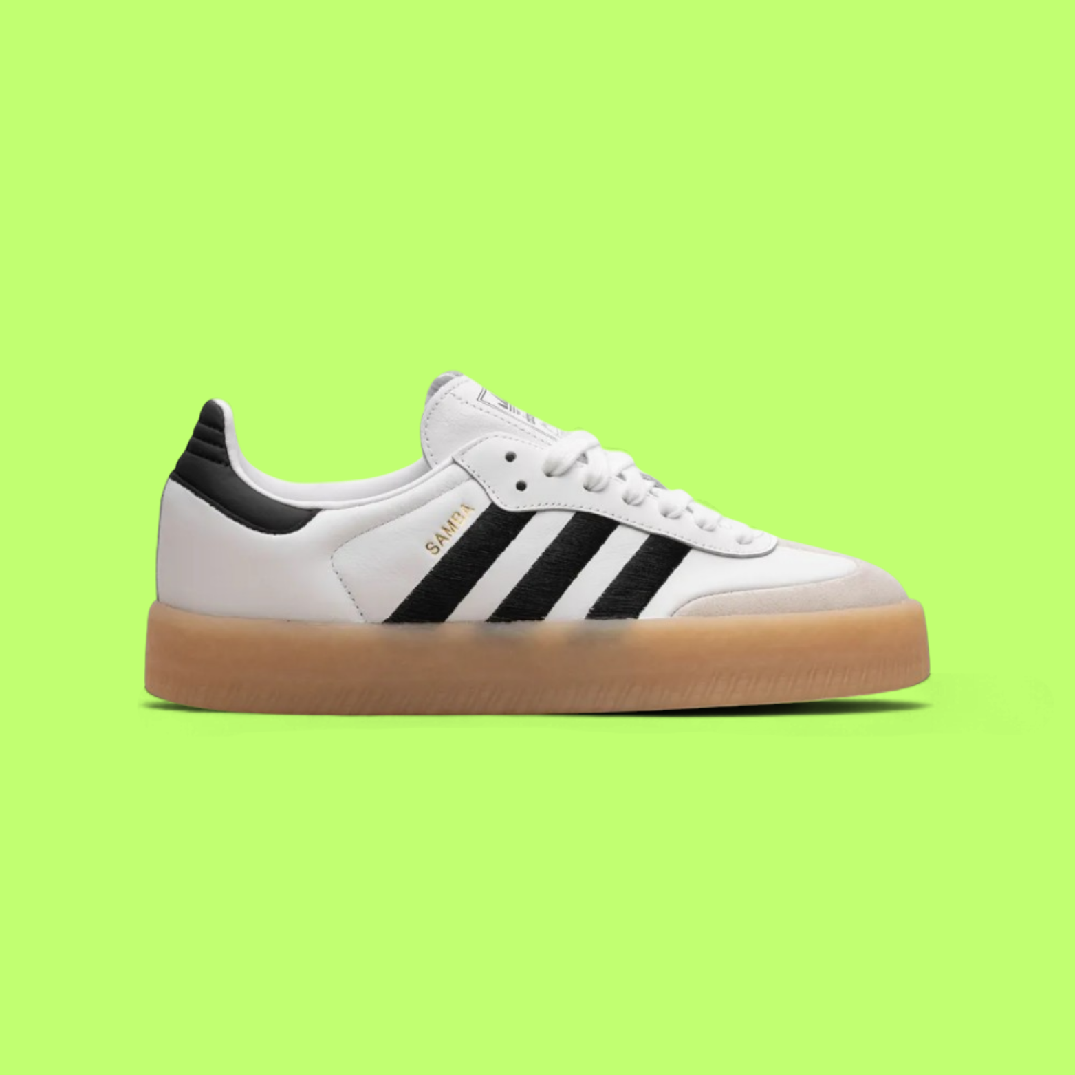 ADIDAS SAMBAE 2.0 “WHITE  BLACK” PREMIUM LEATHER CLASSIC HERITAGE