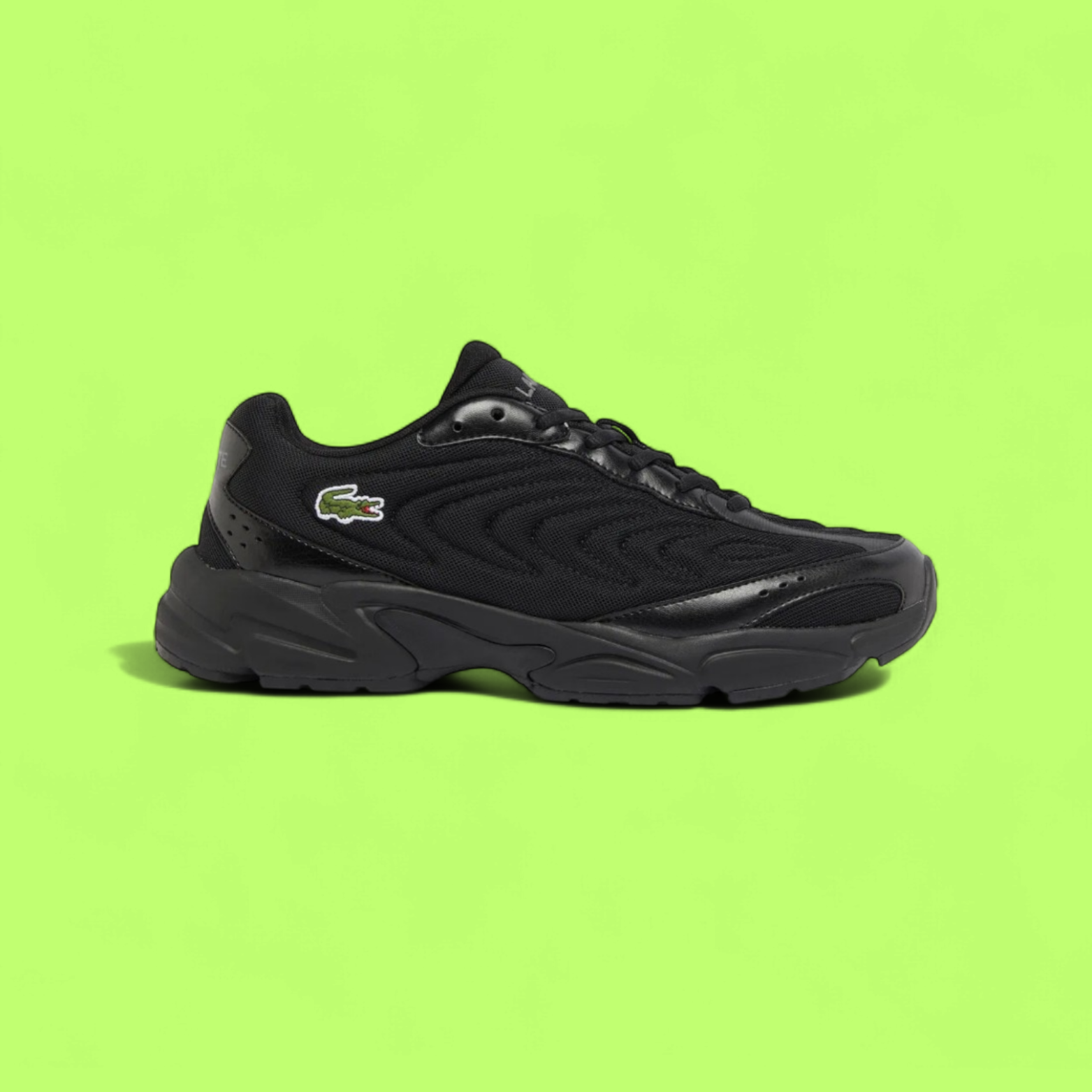 LACOSTE STORM 96 2K LITE MEN'S BLACK RETRO RUNNING STYLE SNEAKERS