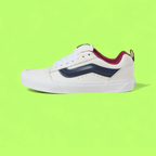 VANS LOW SKOOL WHITE NAVY RED CASUAL LEATHER SNEAKERS CWCD