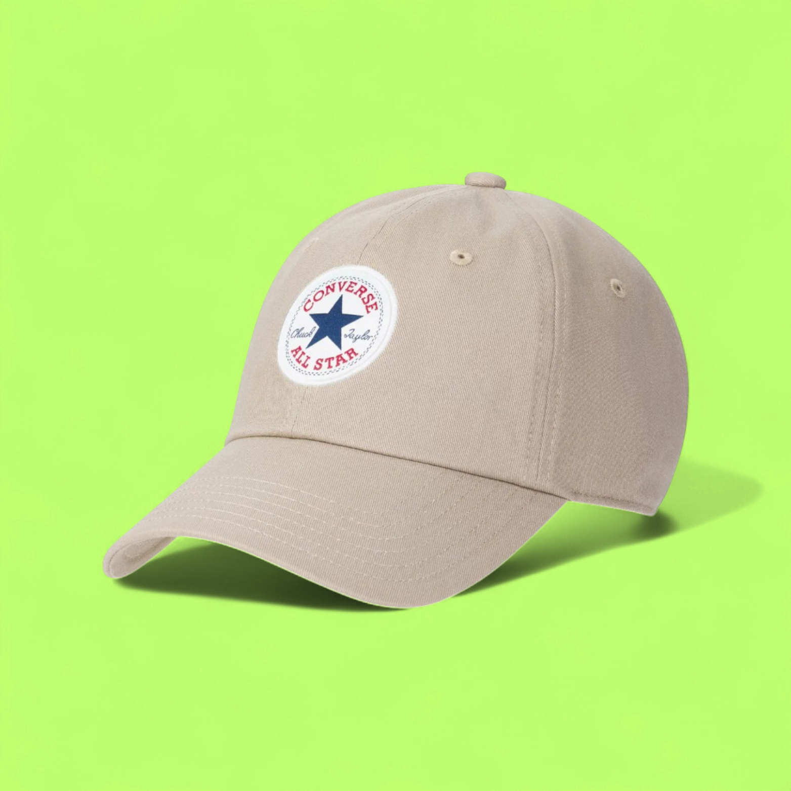 BEIGE CONVERSE ALL STAR CAP WITH CLASSIC PATCH LOGO