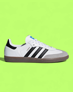 ADIDAS SAMBA OG WHITE BLACK RETRO CASUAL LEATHER GUM SNEAKERS