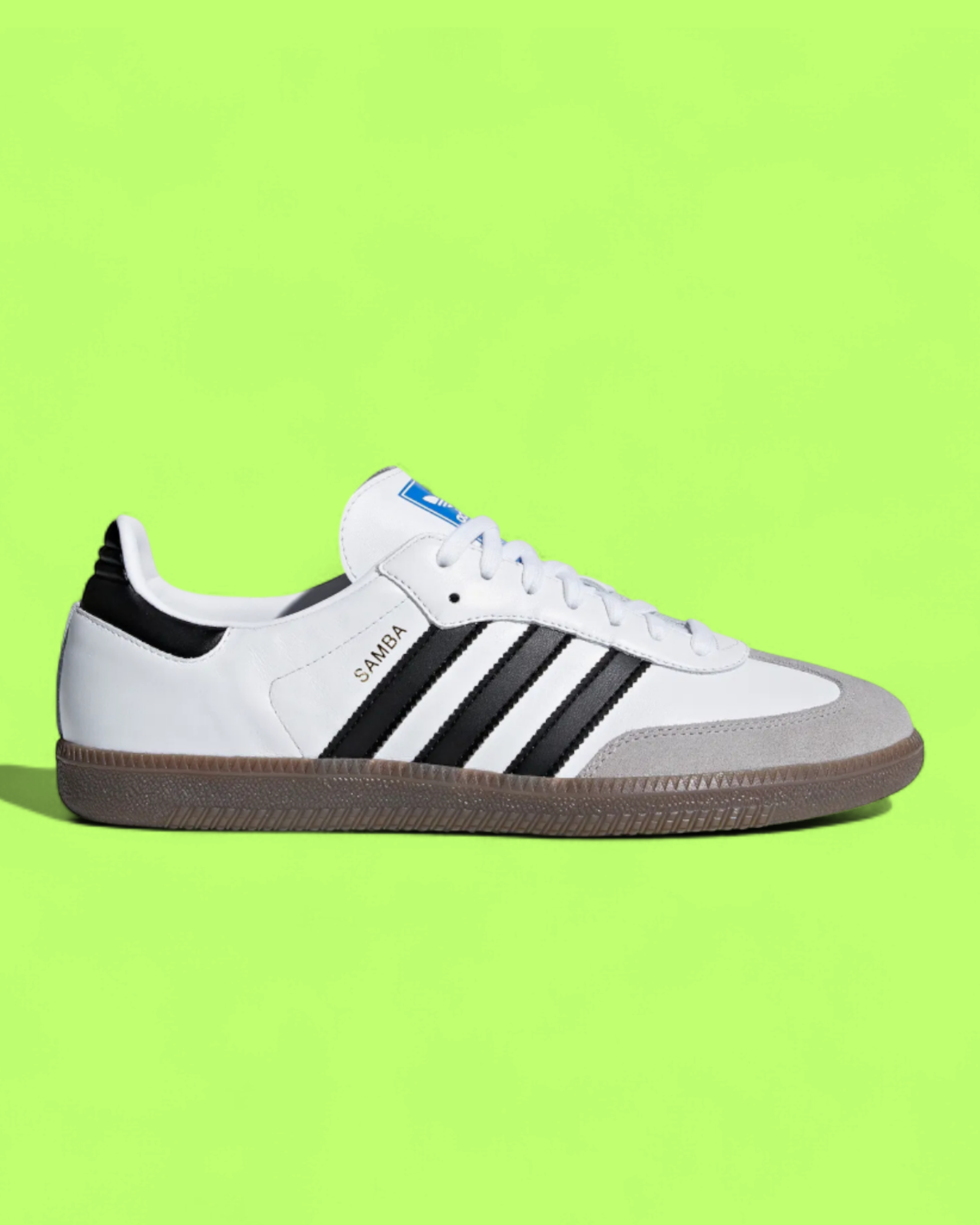 ADIDAS SAMBA OG WHITE BLACK RETRO CASUAL LEATHER GUM SNEAKERS