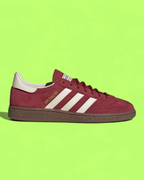 ADIDAS HANDBALL SPEZIAL BURGUNDY WHITE RETRO SUEDE CASUAL SHOES