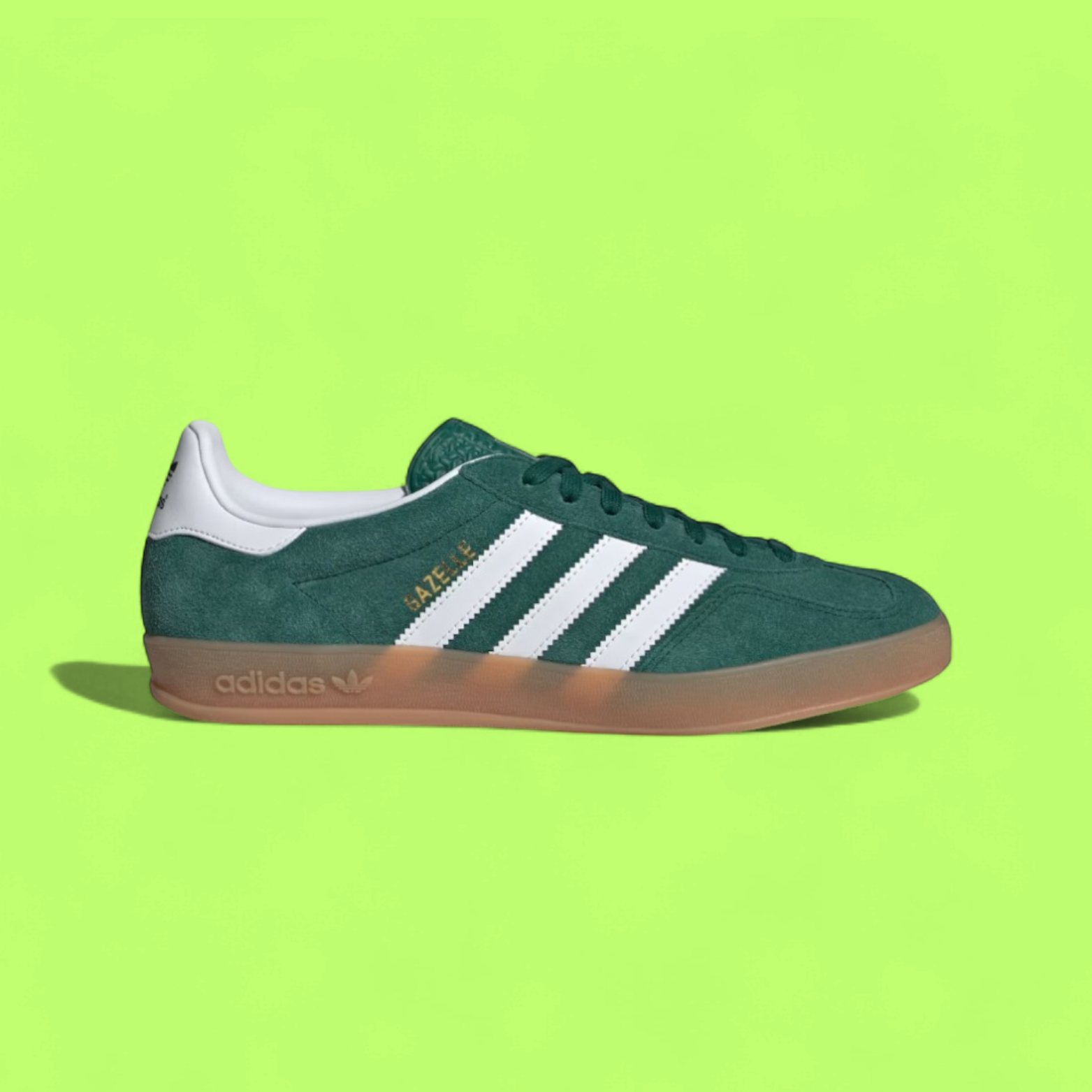 ADIDAS GAZELLE INDOOR “COLLEGIATE GREEN” RETRO CLASSIC TRAINER