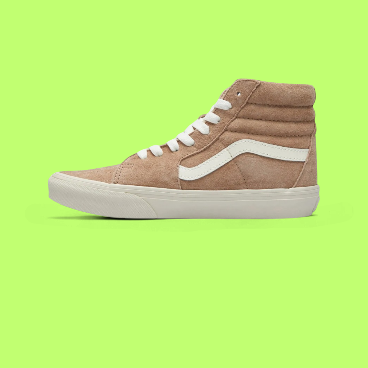 VANS SK8-HI SUEDE BEIGE WHITE CLASSIC HIGH TOP SNEAKERS