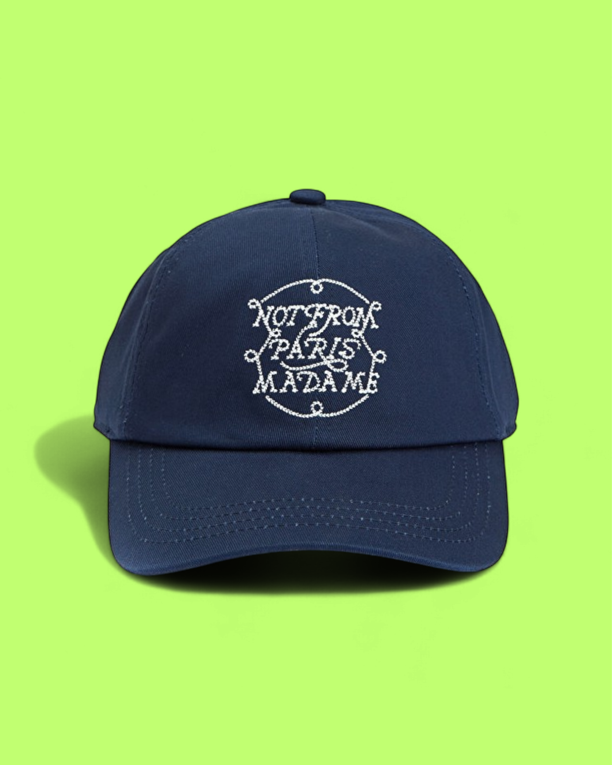 DROLE DE MONSIEUR NOT FROM PARIS MADAME CAP IN NAVY BLUE