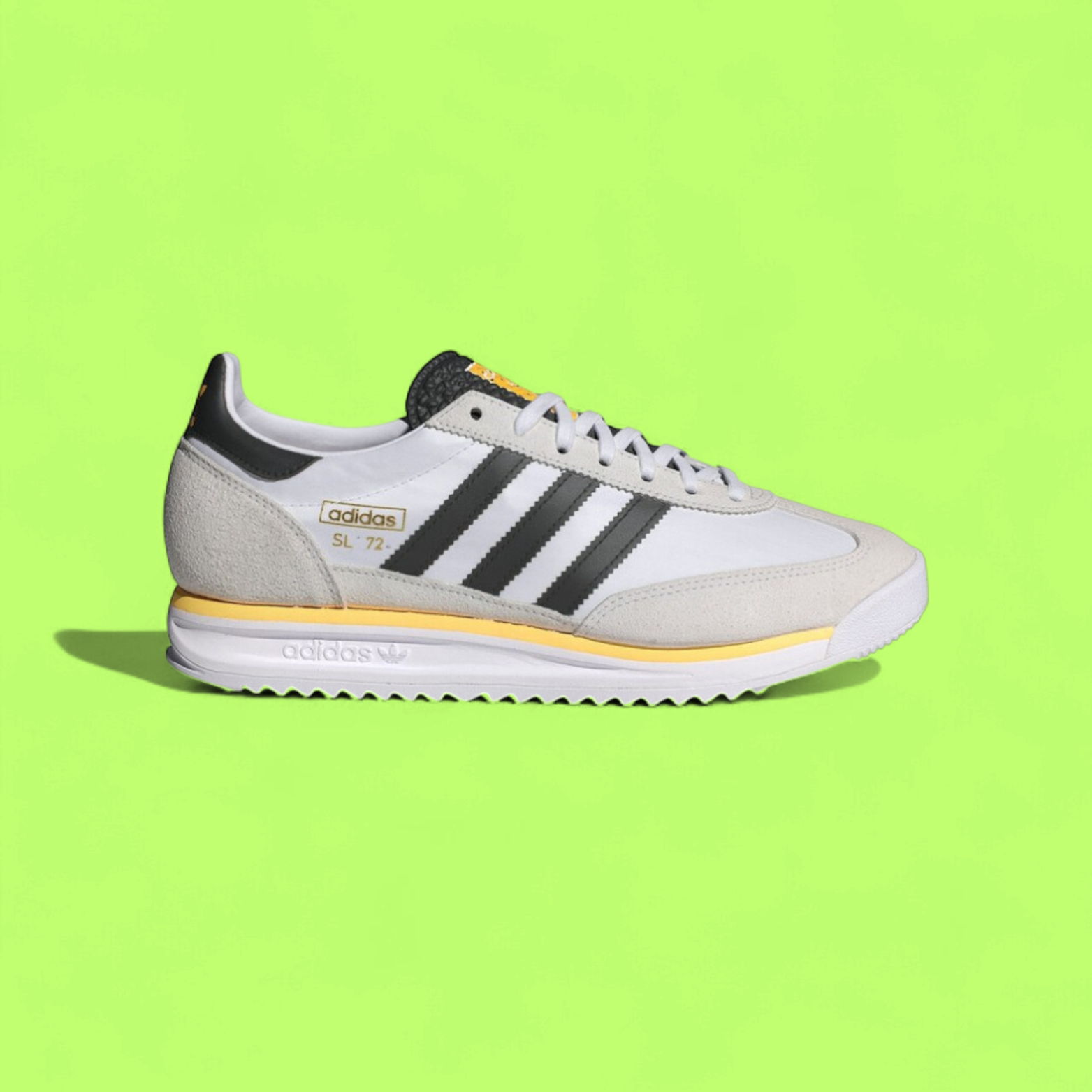 ADIDAS SAPATILHA RS72 WHITE YELLOW CLASSIC STYLE EDITION ICON DROP