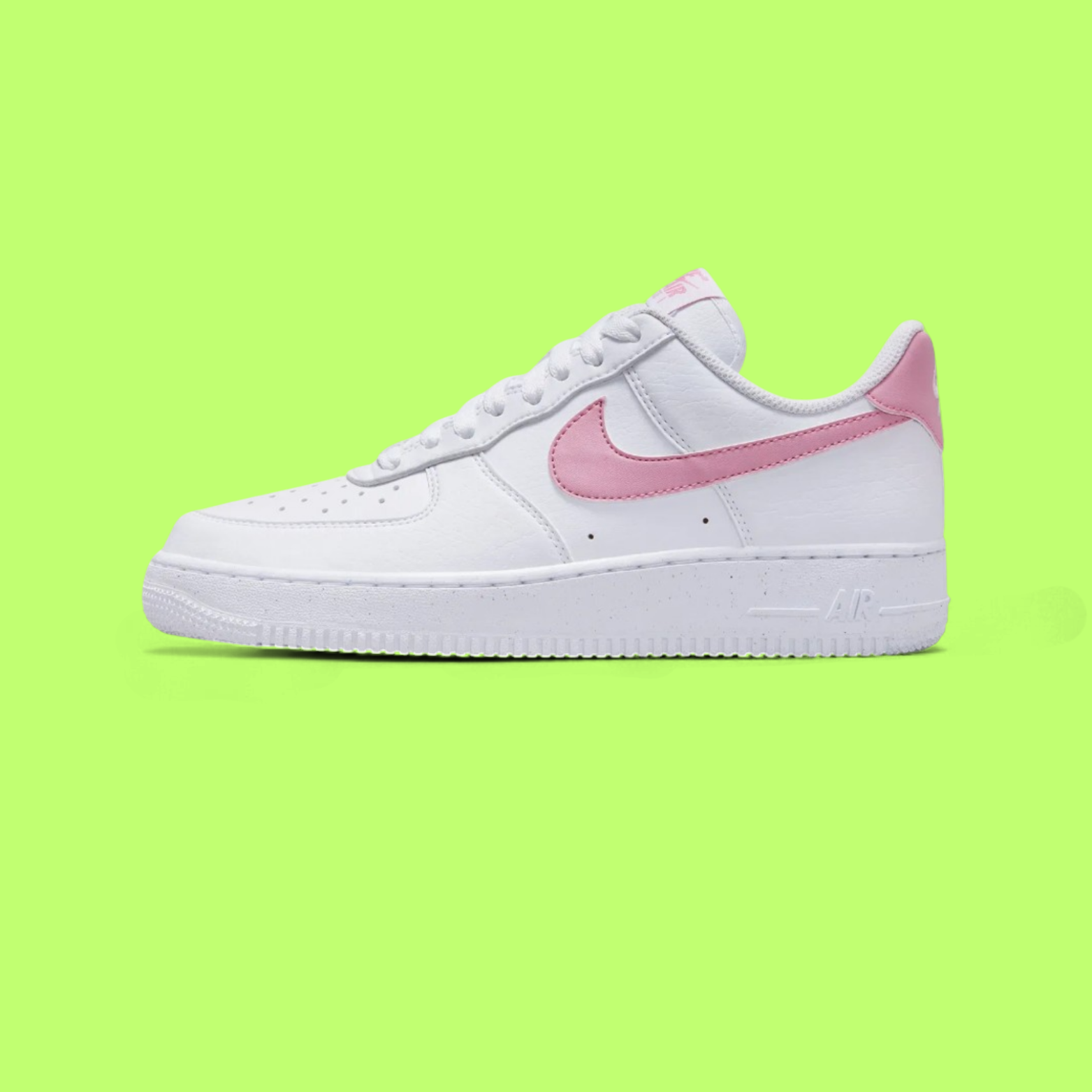 NIKE AIR FORCE 1 LOW WHITE PINK SWOOSH CLASSIC STYLE DROPZ