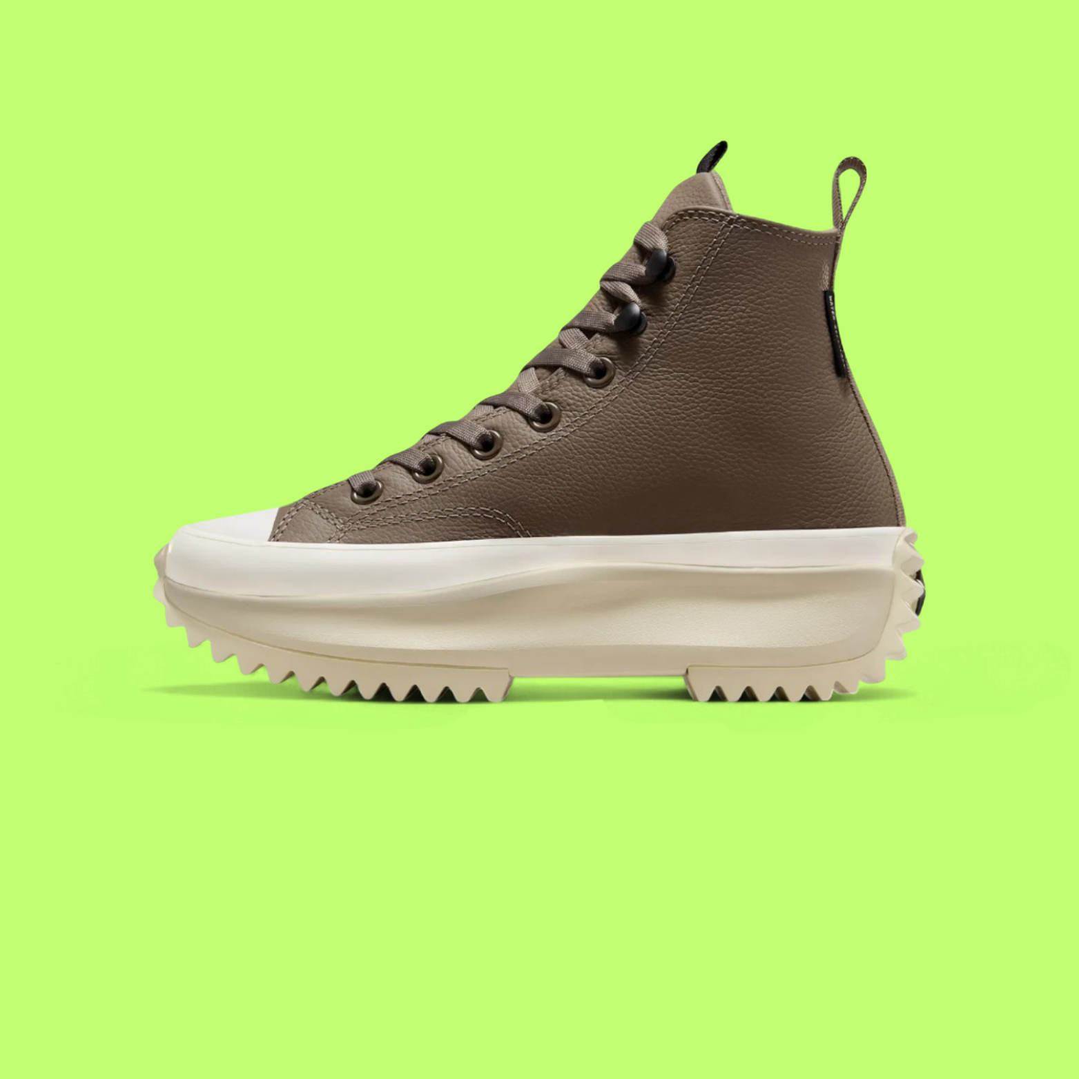 CONVERSE RUN STAR HIKE UNISEX BROWN LEATHER PLATFORM HIKING BOOTS