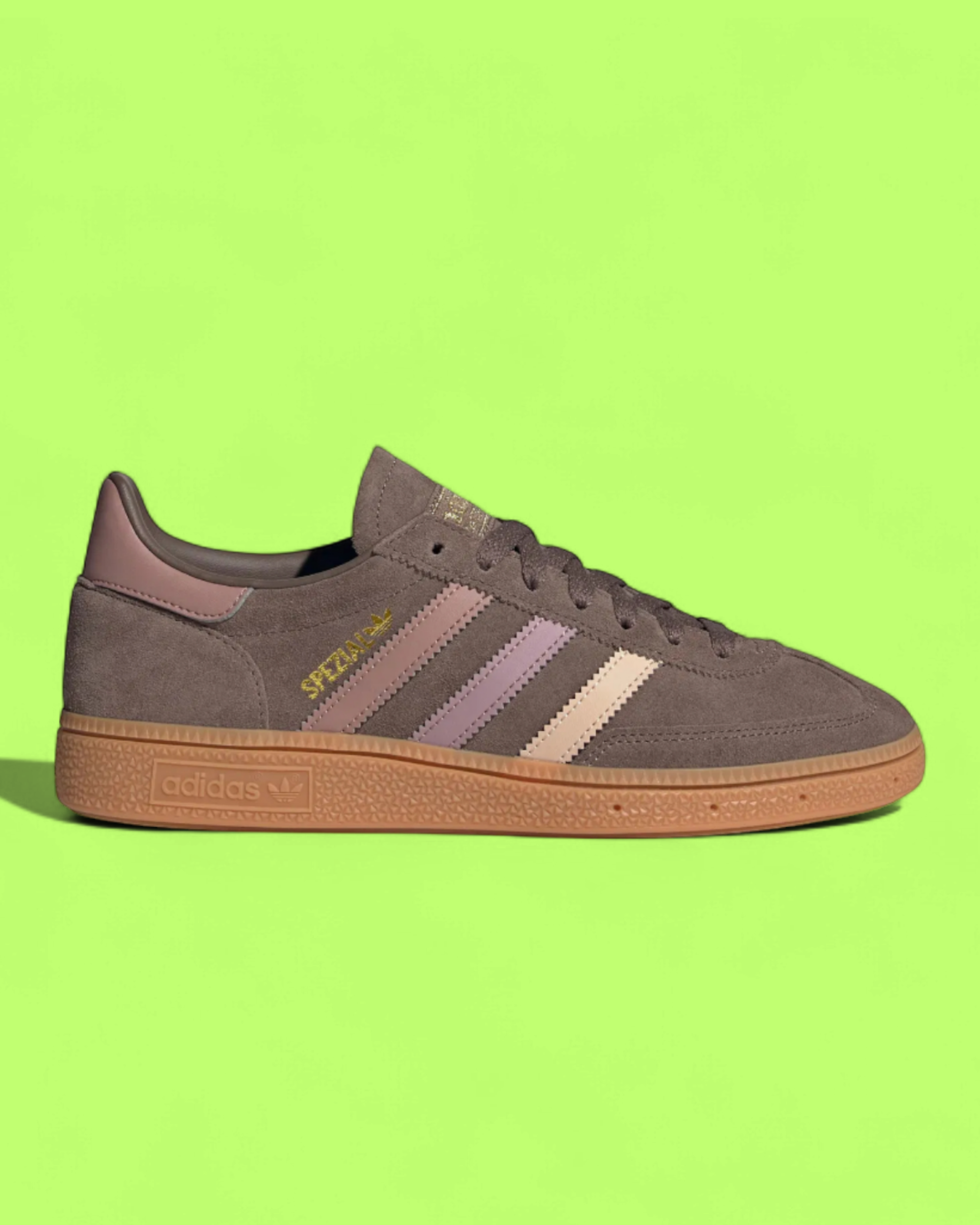 ADIDAS HANDBALL SPEZIAL BROWN PINK RETRO SUEDE CASUAL SNEAKERS