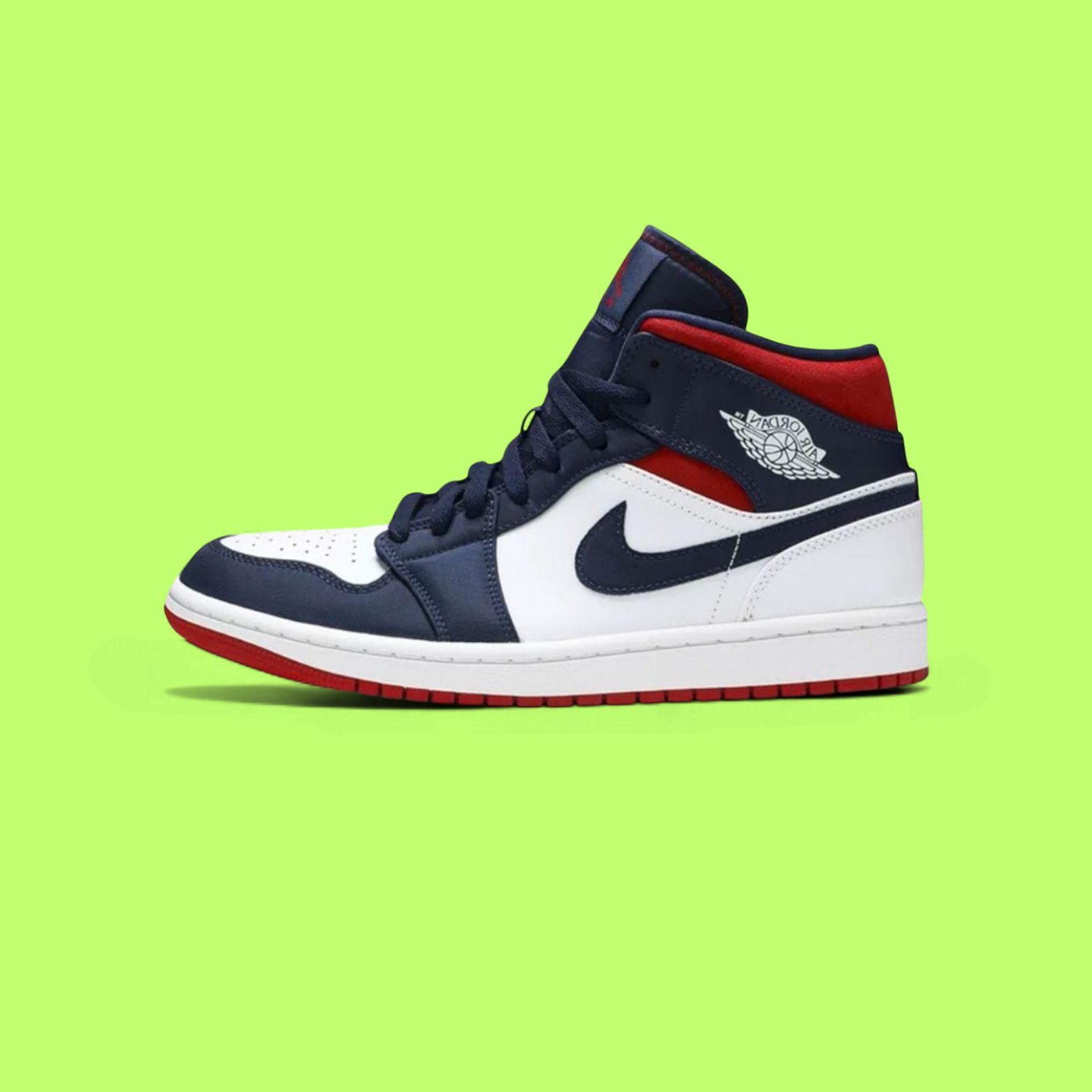 NIKE AIR JORDAN 1 MID SE OLYMPIC PREMIUM CLASSIC STYLE EDITION