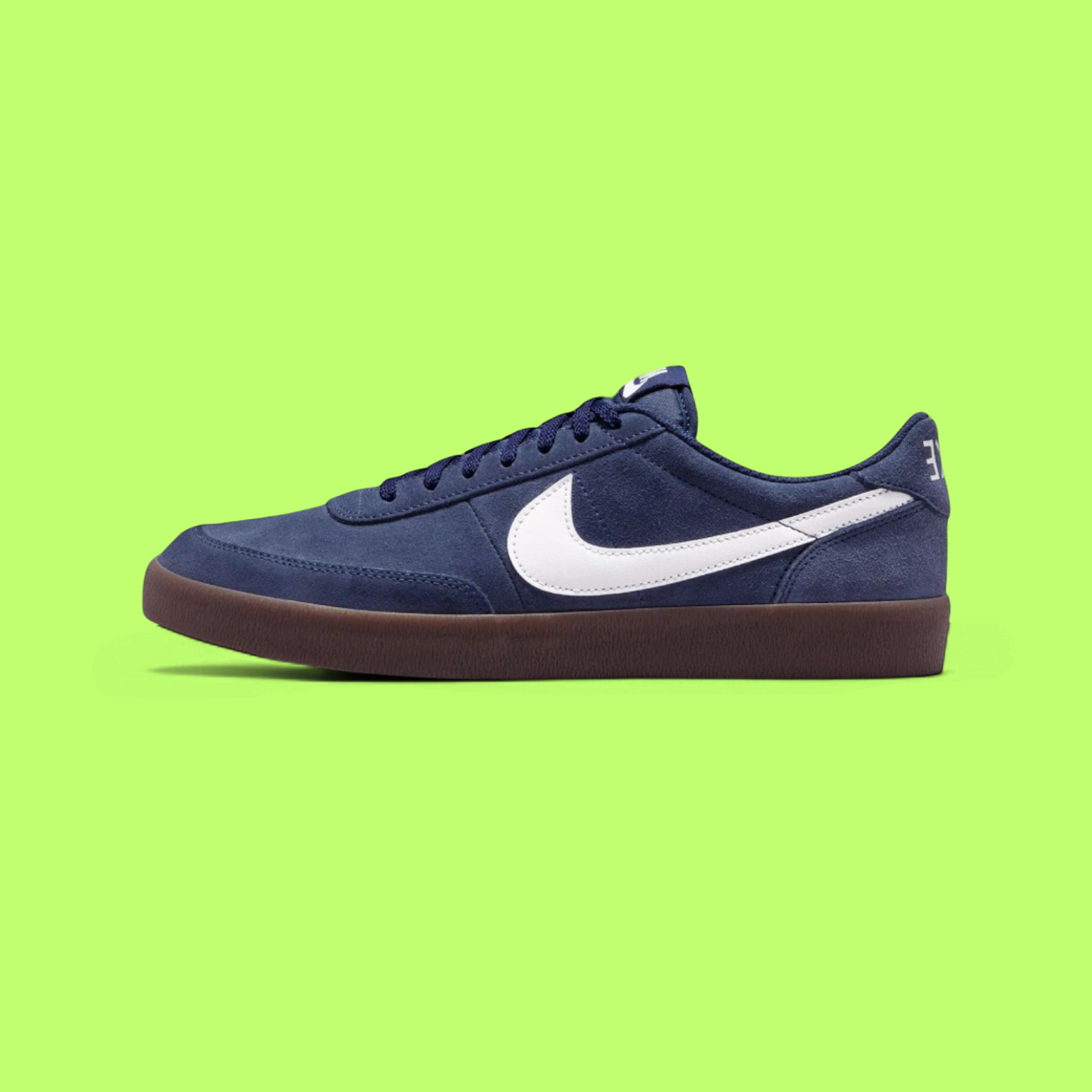NIKE KILLSHOT 2 MEN'S NAVY SUEDE AND LEATHER RETRO CASUAL SNEAKERS