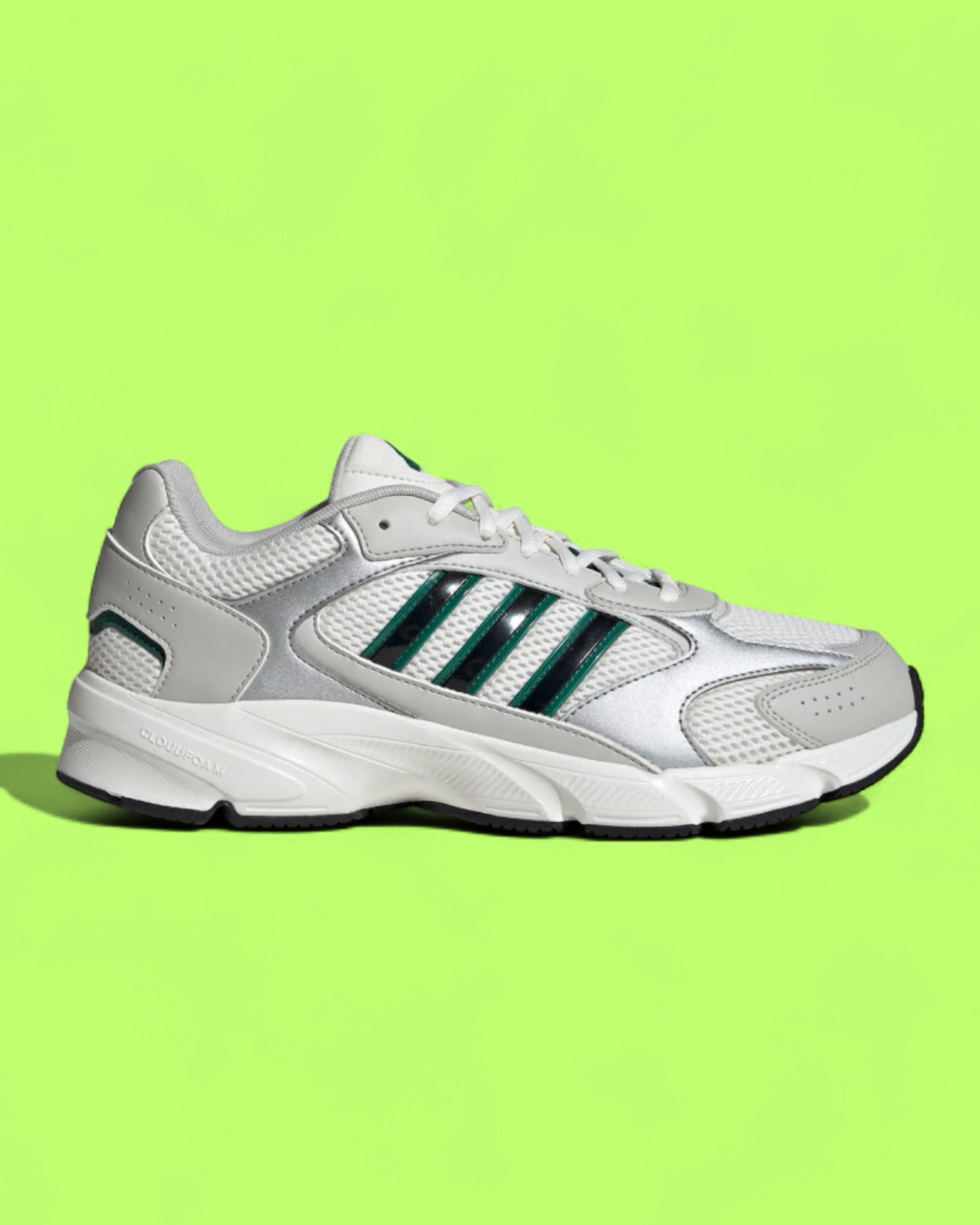 ADIDAS CRAZYCHAOS SILVER GREEN RETRO RUNNING SNEAKERS CWCD
