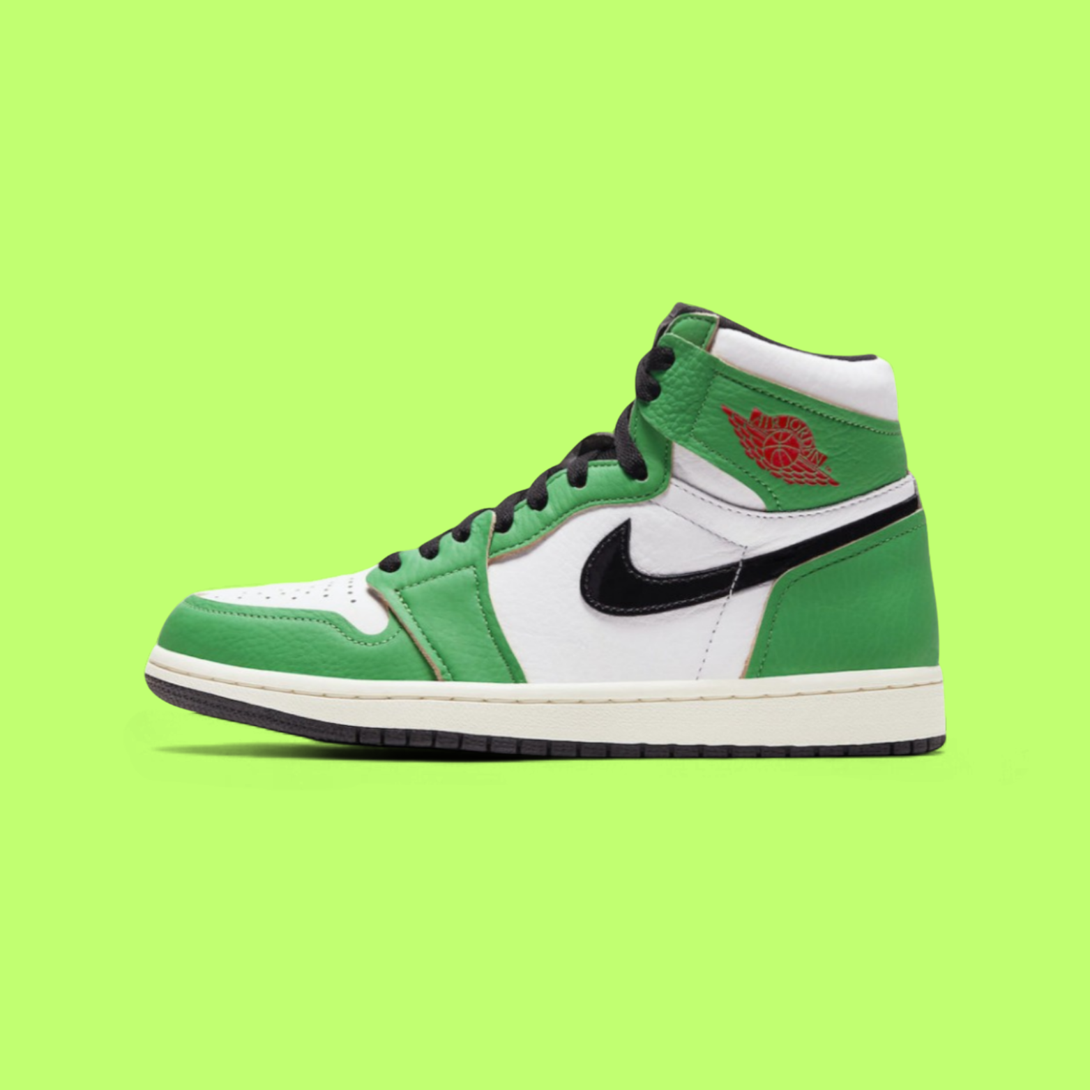 NIKE AIR JORDAN 1 RETRO HIGH OG LUCKY GREEN BOLD DROP