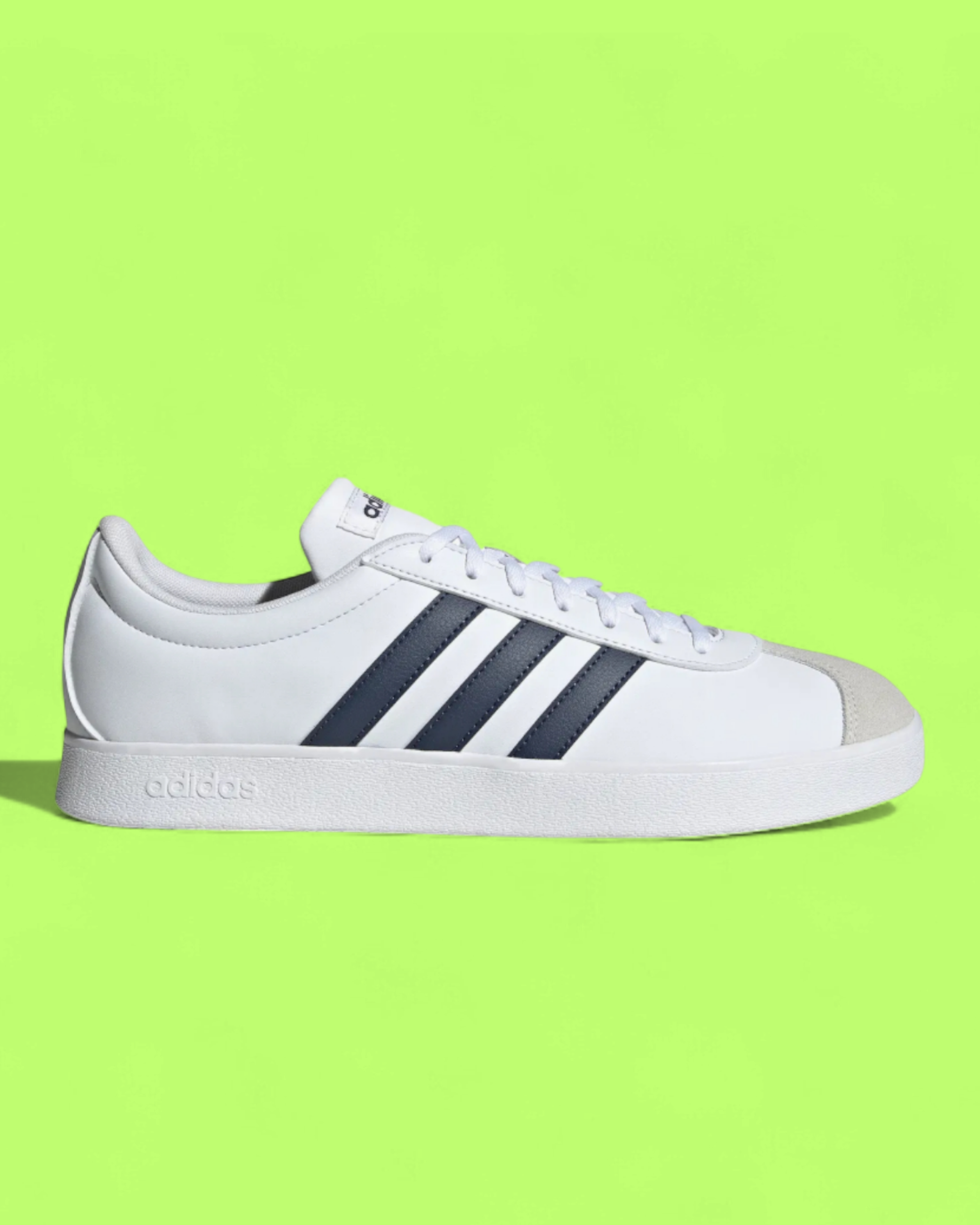 ADIDAS VL COURT WHITE NAVY CASUAL CLASSIC LEATHER SNEAKERS