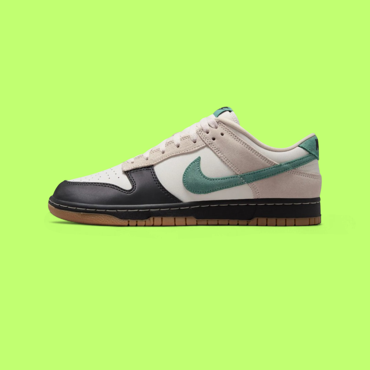 NIKE DUNK LOW MEN'S CREAM LEATHER RETRO CASUAL STYLE SNEAKERS