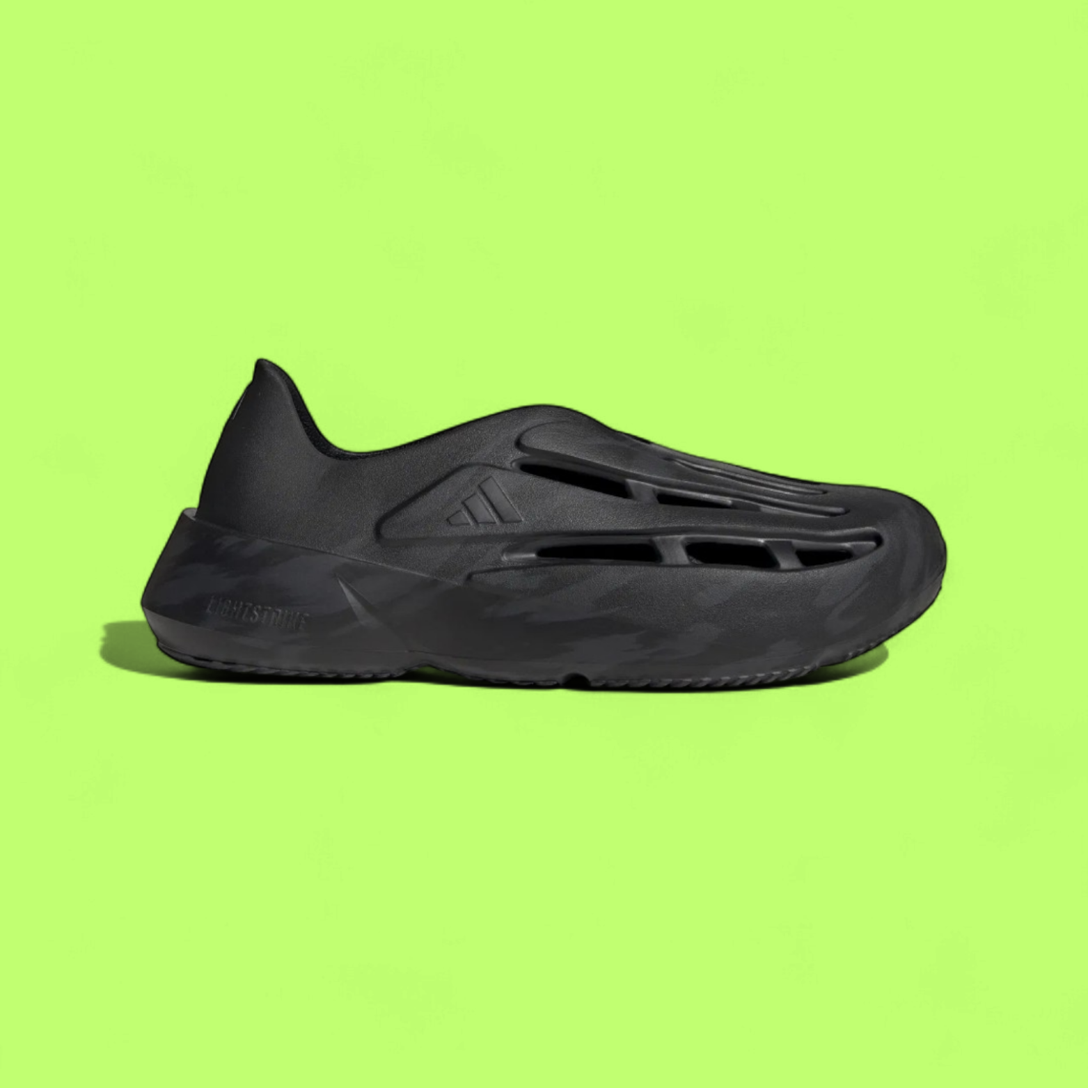 ADIDAS LIGHTBLAZE MOC MEN'S BLACK SLIP-ON LIGHTWEIGHT SANDALS