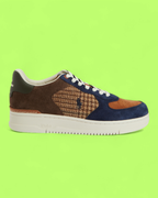 POLO RALPH LAUREN MULTICOLOR SUEDE HOUNDSTOOTH CASUAL SHOES