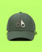 GREEN BASEBALL CAP WITH SILVER METAL EMBLEM STREET STYLE