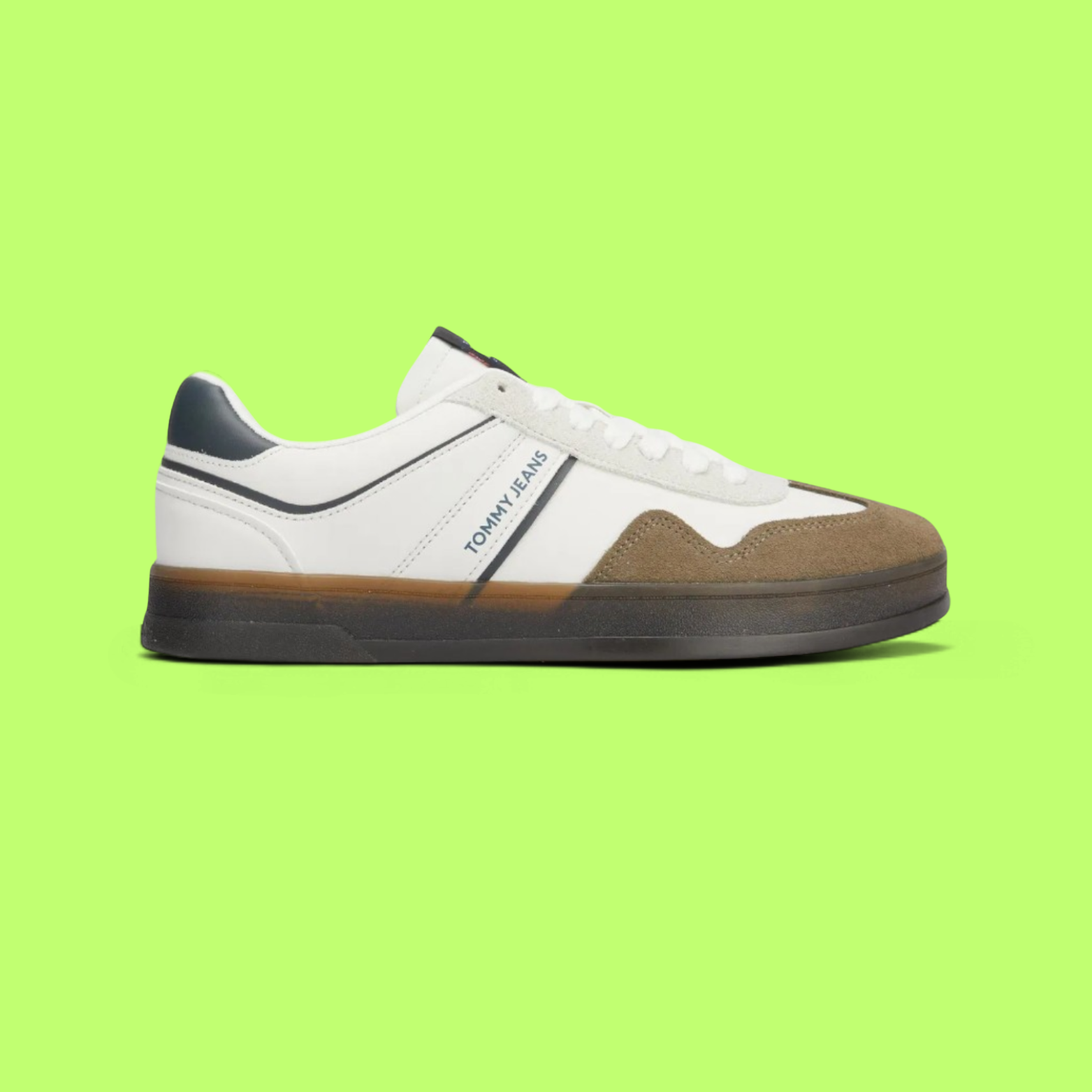 TOMMY HILFIGER JEANS THE GREENWICH RETRO MEN'S WHITE CASUAL SNEAKERS