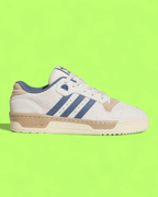 ADIDAS RIVALRY LOW WHITE BEIGE BLUE RETRO SNEAKERS ICON CWCD