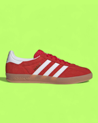 ADIDAS GAZELLE RED WHITE CLASSIC SUEDE RETRO SNEAKERS CWCD