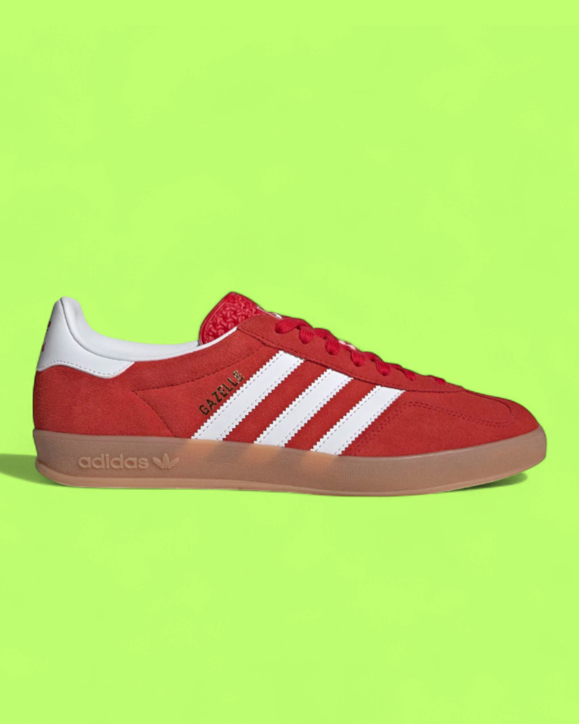 ADIDAS GAZELLE RED WHITE CLASSIC SUEDE RETRO SNEAKERS CWCD