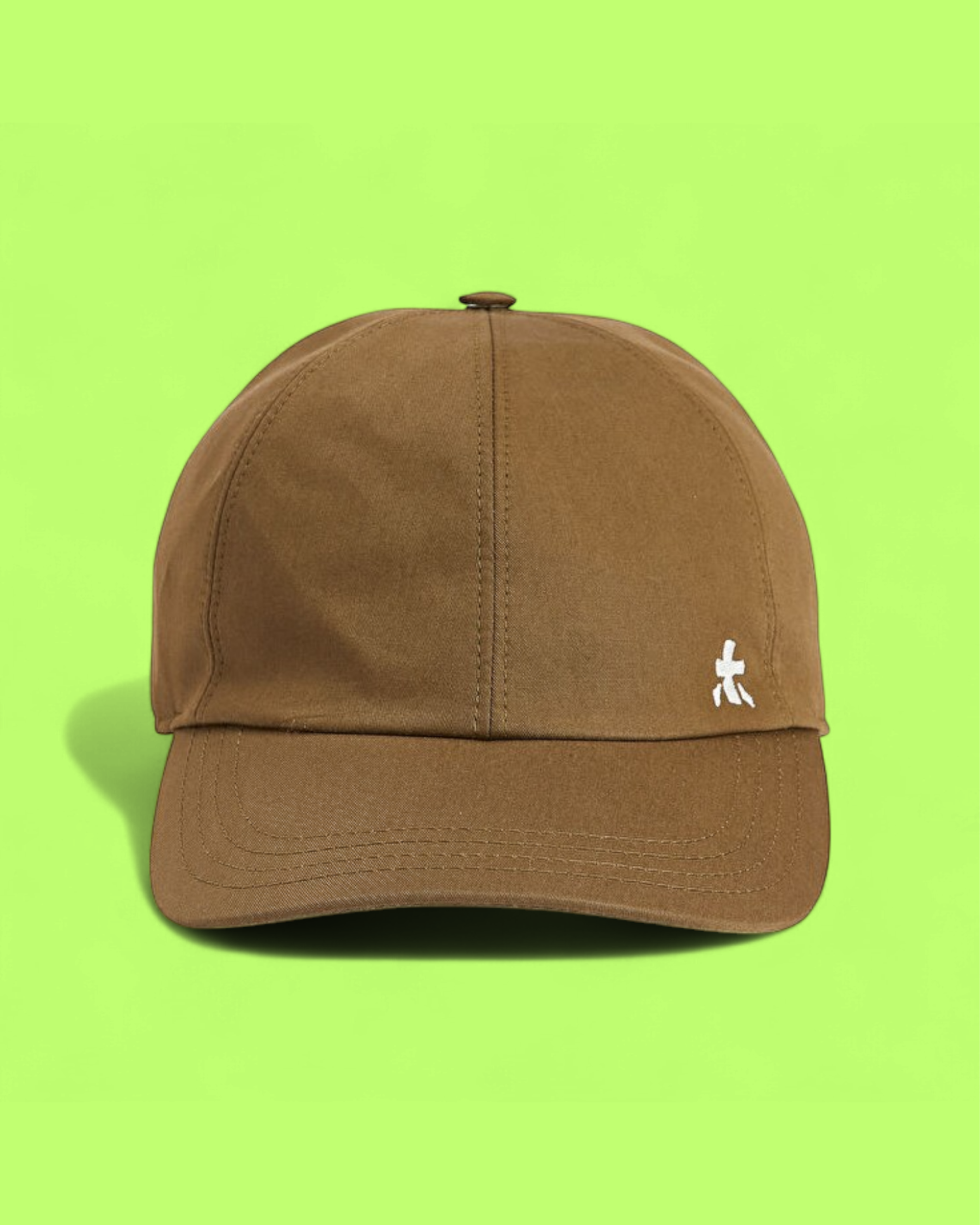 PREMIATA BROWN CAP WITH WHITE MINI EMBROIDERED LOGO