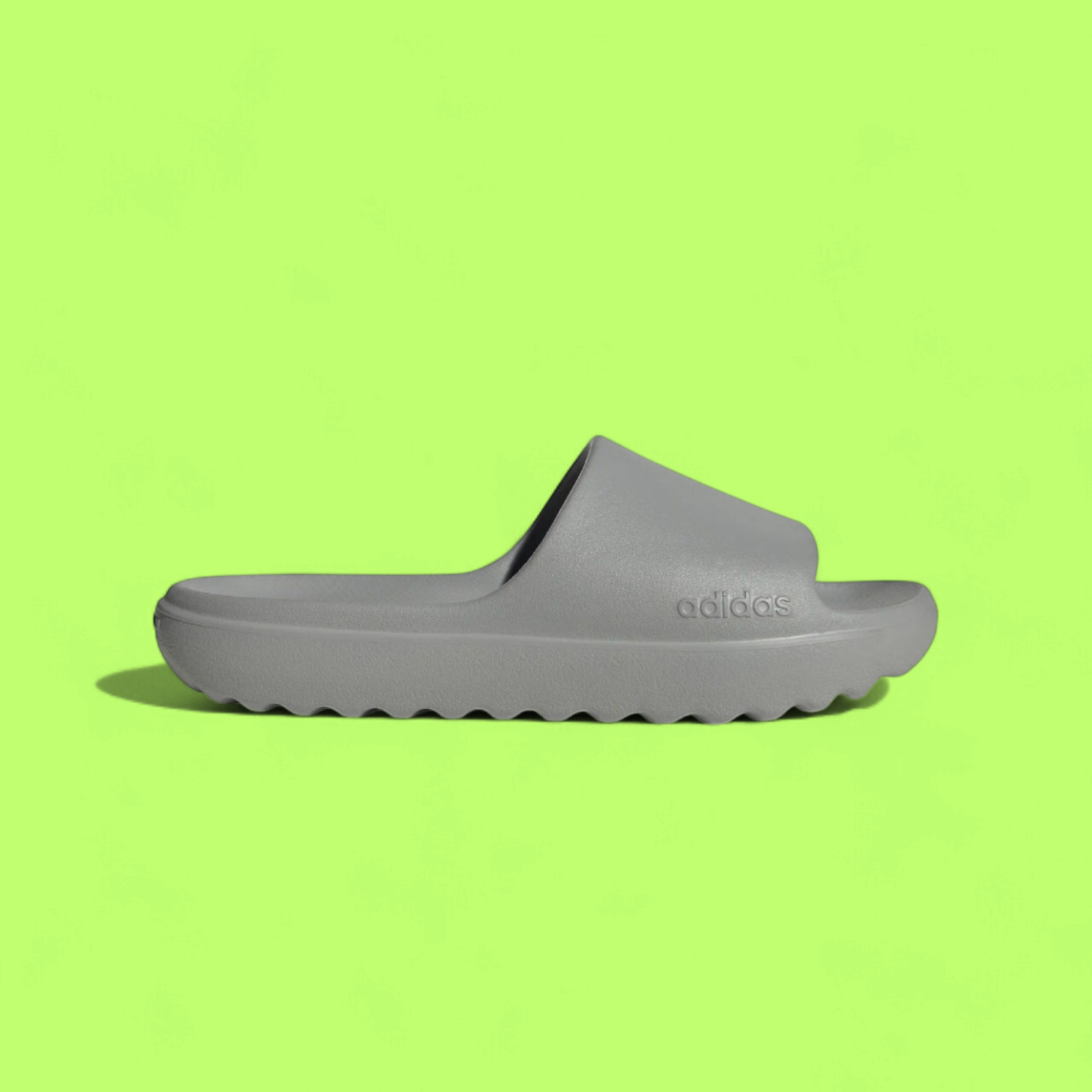 ADIDAS ADILETTE LUMIA UNISEX GREY LIGHTWEIGHT SLIDE SANDALS