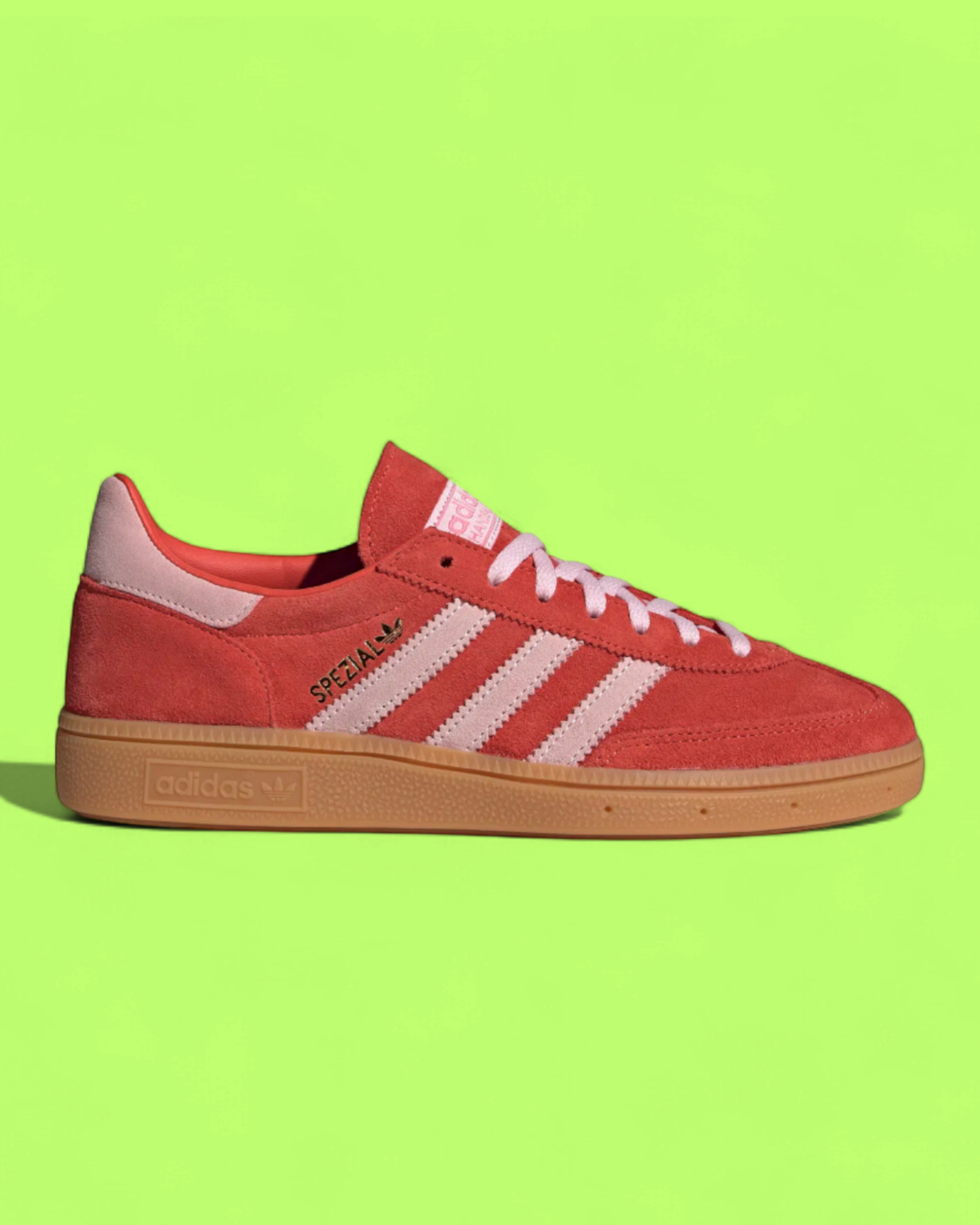 ADIDAS SPEZIAL RED SUEDE PINK STRIPES GUM SOLE RETRO CASUAL