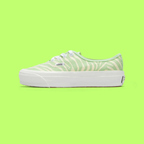 VANS AUTHENTIC PLATFORM GREEN ZEBRA PRINT CASUAL STYLE DROP