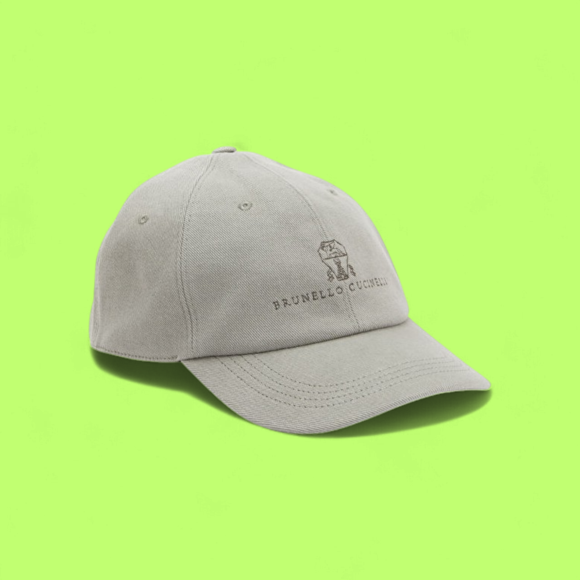 BEIGE CASUAL CAP WITH MINIMAL EMBROIDERY AND RELAXED FIT