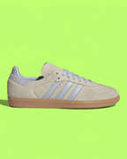 ADIDAS SAMBA OG BEIGE BLUE SUEDE CLASSIC CASUAL SHOES CWCD ICON