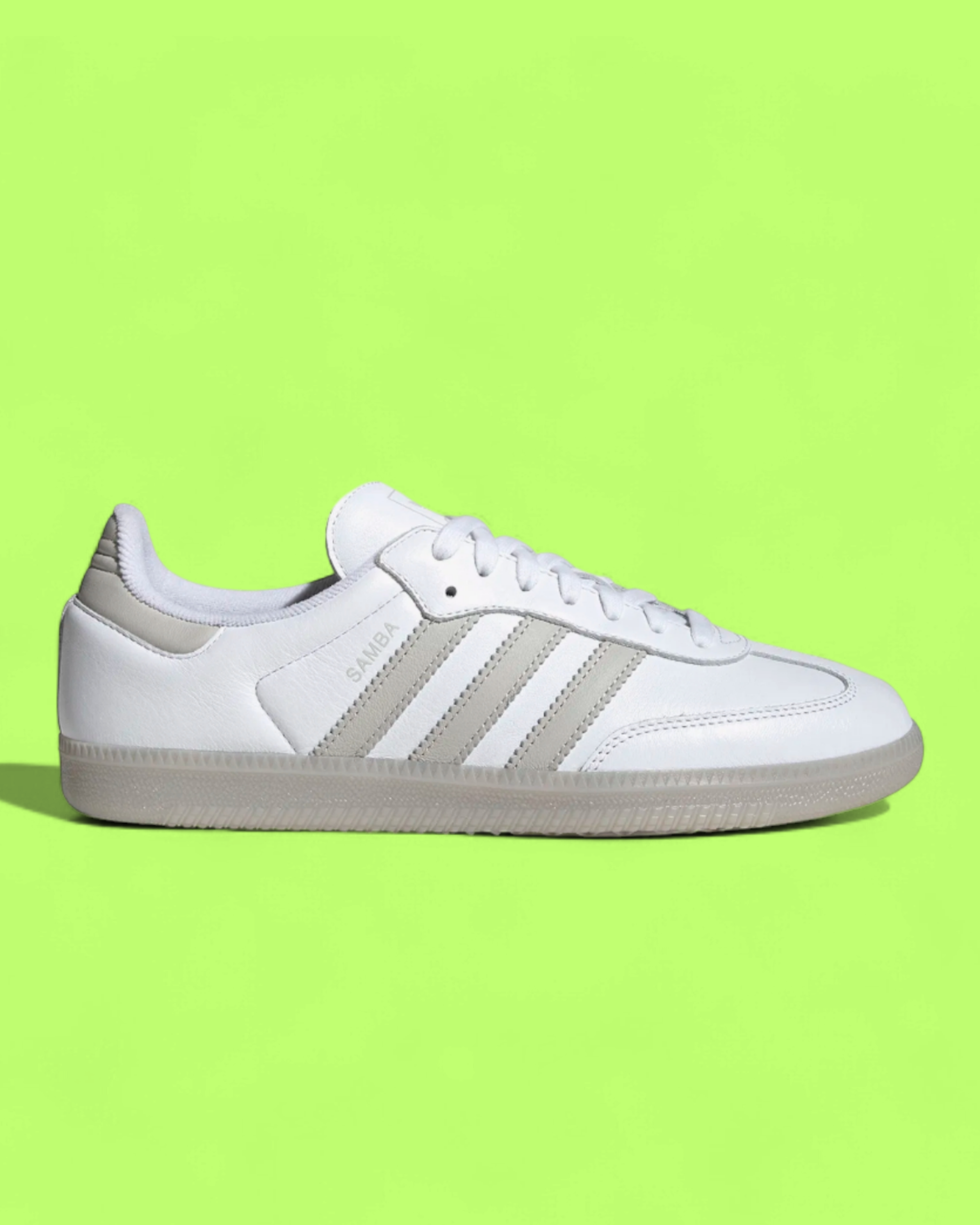ADIDAS SAMBA OG WHITE GREY CLASSIC LEATHER SNEAKERS ICON CWCD