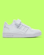 ADIDAS FORUM LOW TRIPLE WHITE LEATHER CLASSIC CASUAL SNEAKERS