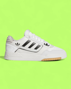 ADIDAS FORUM LOW WHITE BLACK GUM RETRO BASKETBALL SNEAKERS