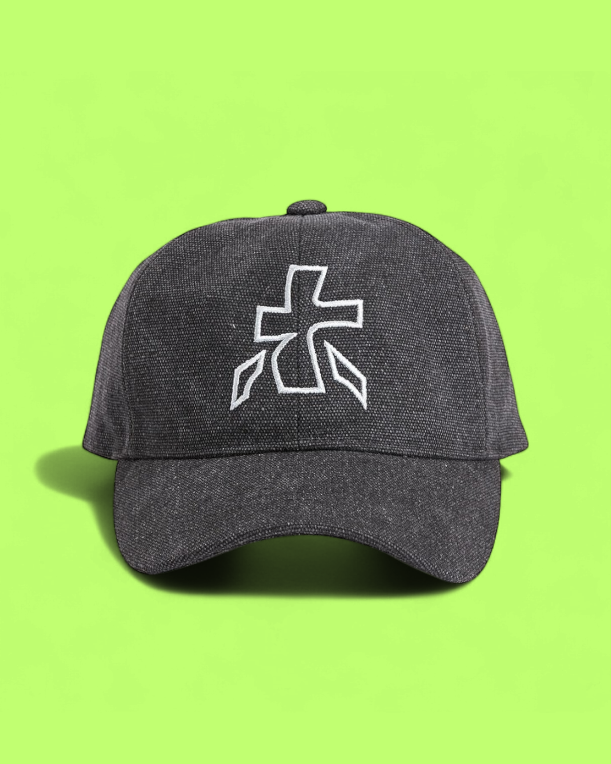 PREMIATA BLACK CAP WITH WHITE EMBROIDERED LOGO DETAIL CWCD