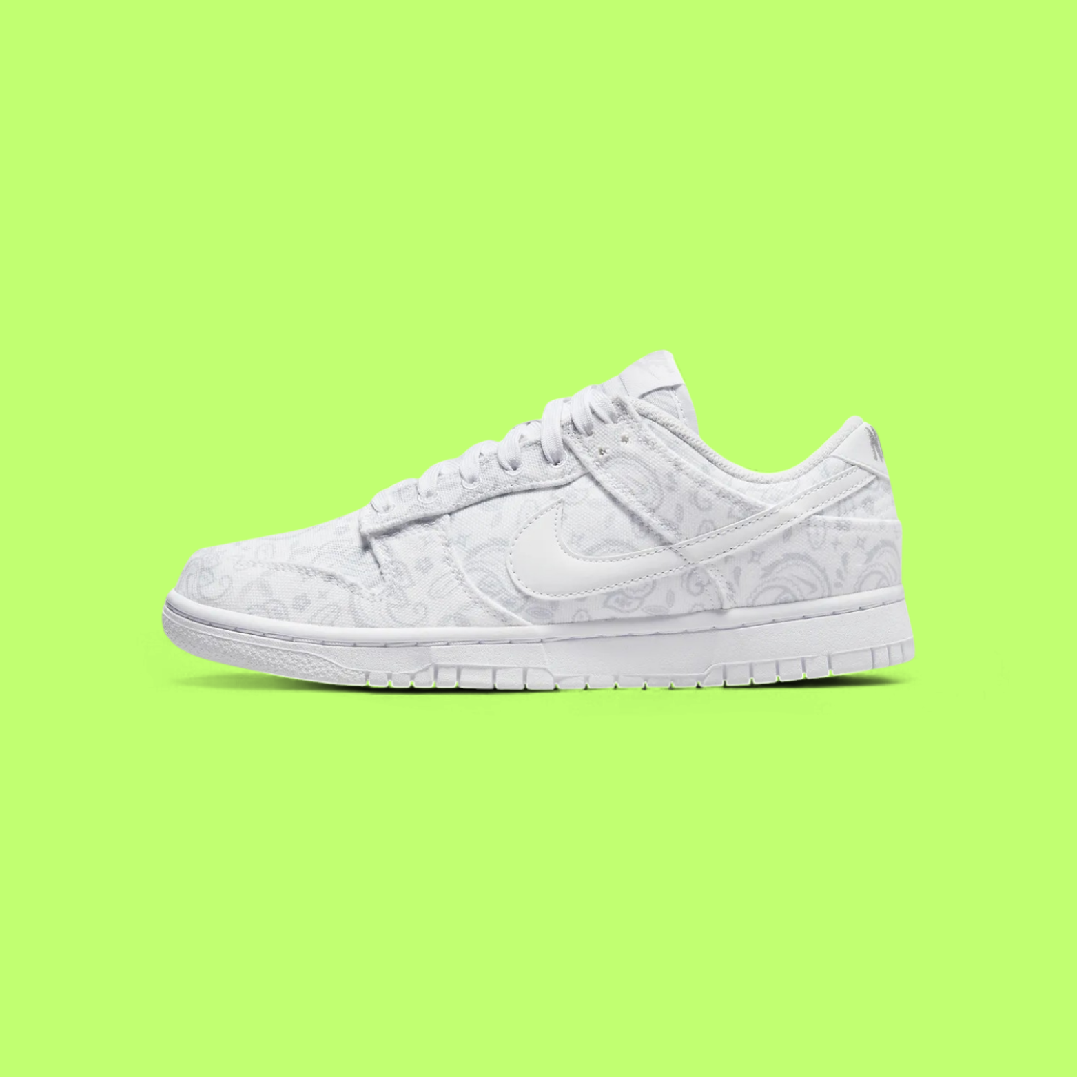 NIKE DUNK LOW WHITE PAISLEY LIMITED RETRO STYLE EDITION ICON DROPZZ